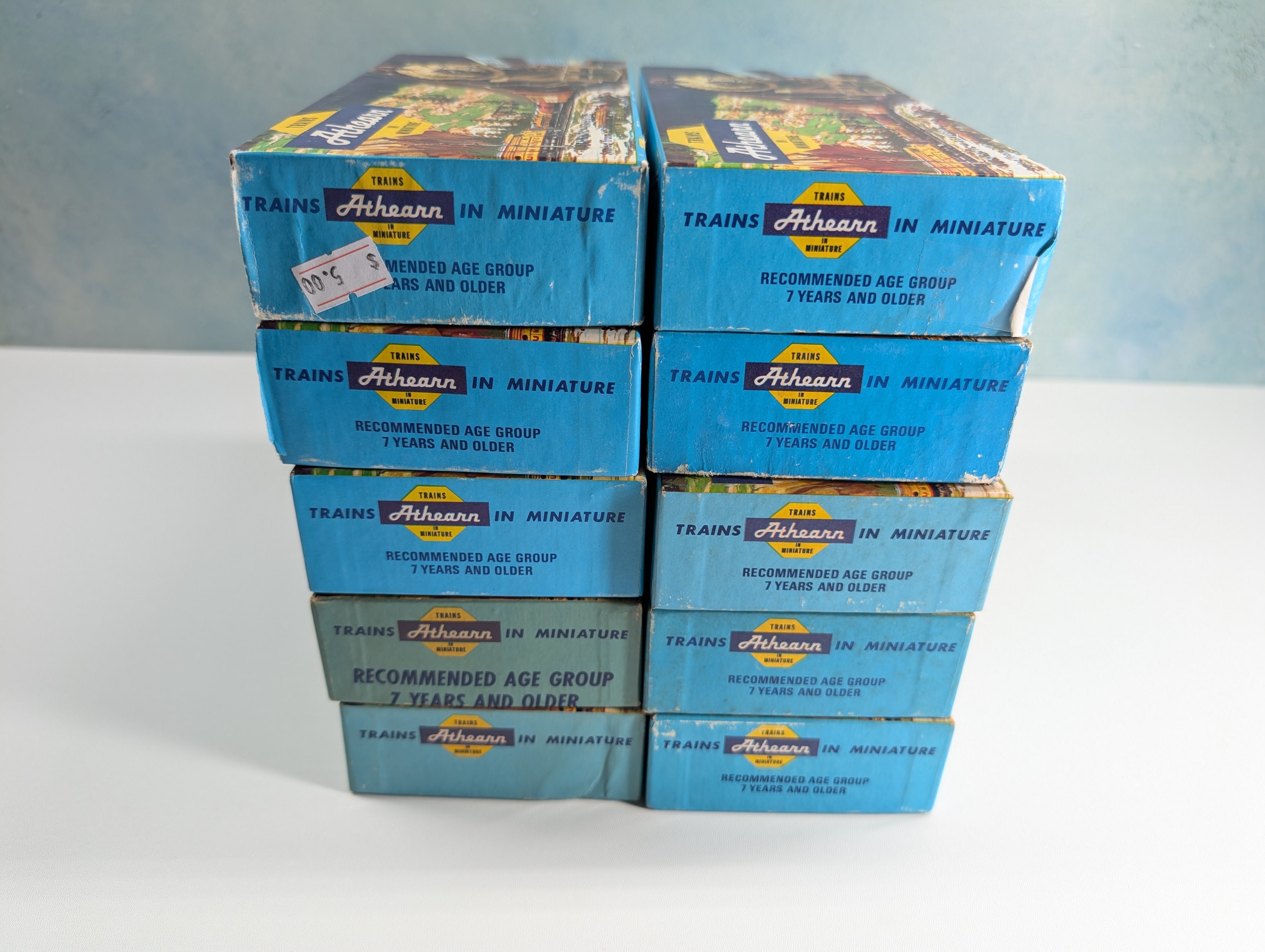 USED Athearn HO Scale Lot of Empty Train Boxes for Storage (10 pcs)