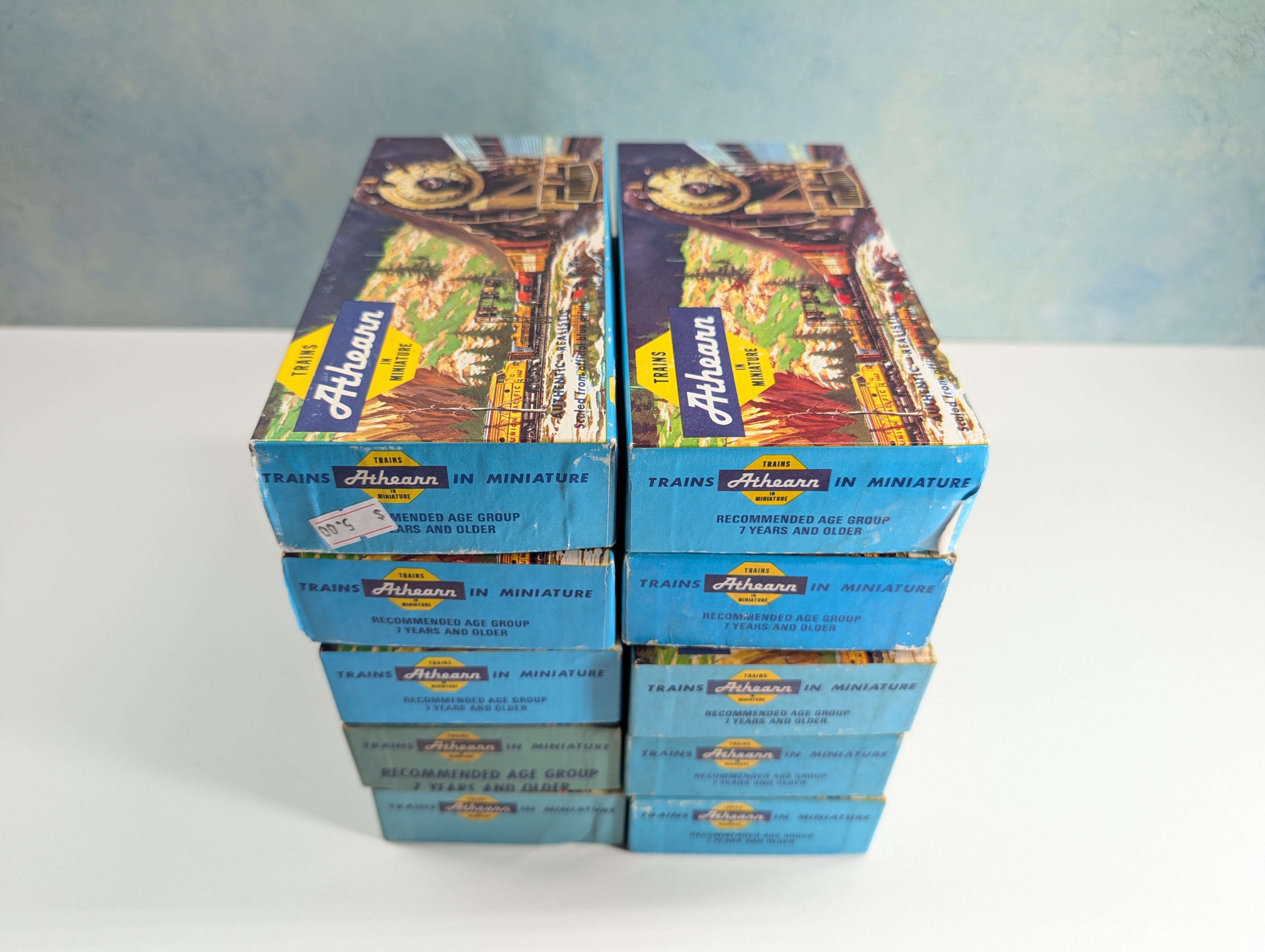 USED Athearn HO Scale Lot of Empty Train Boxes for Storage (10 pcs)