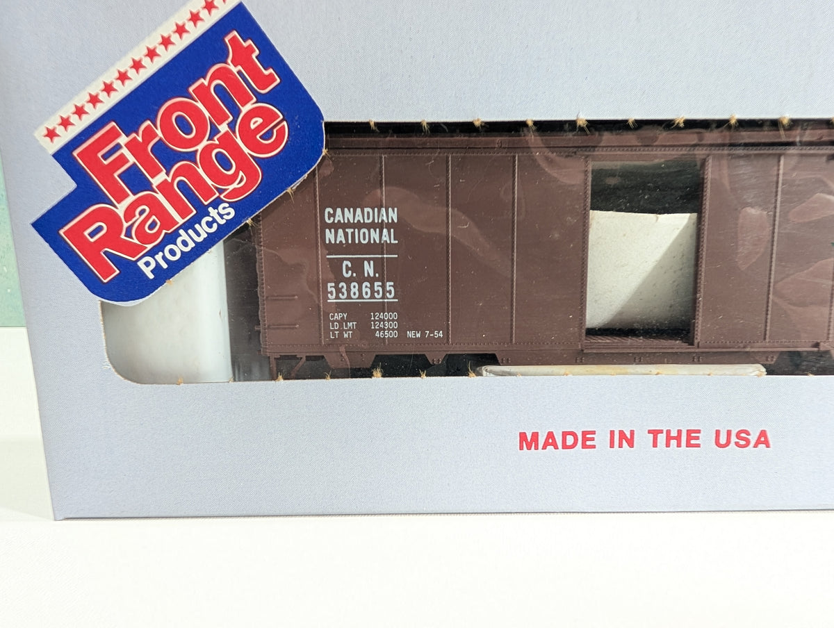 Front Range Products HO Scale 40' Box Car Canadian National CN #538655 KIT