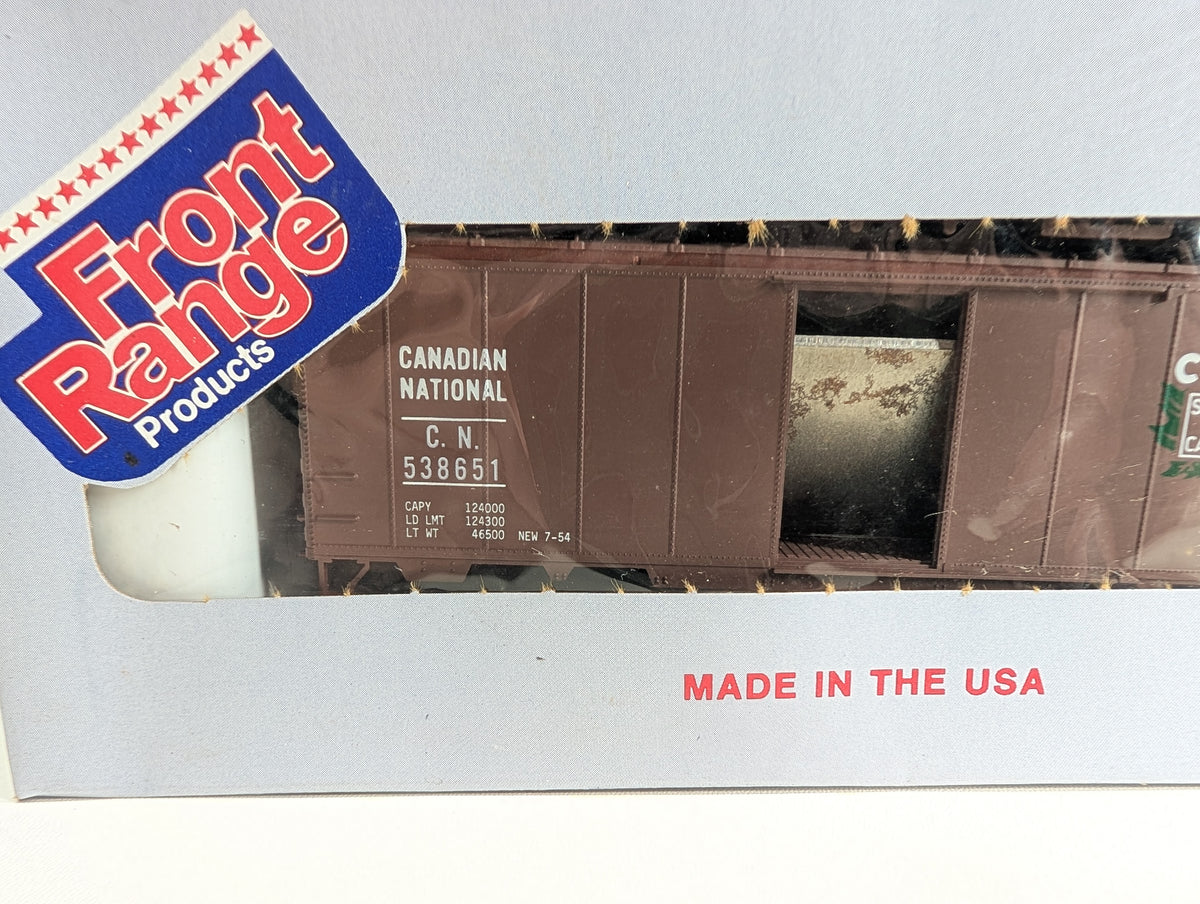 Front Range Products HO Scale 40' Box Car Canadian National CN #538651 KIT