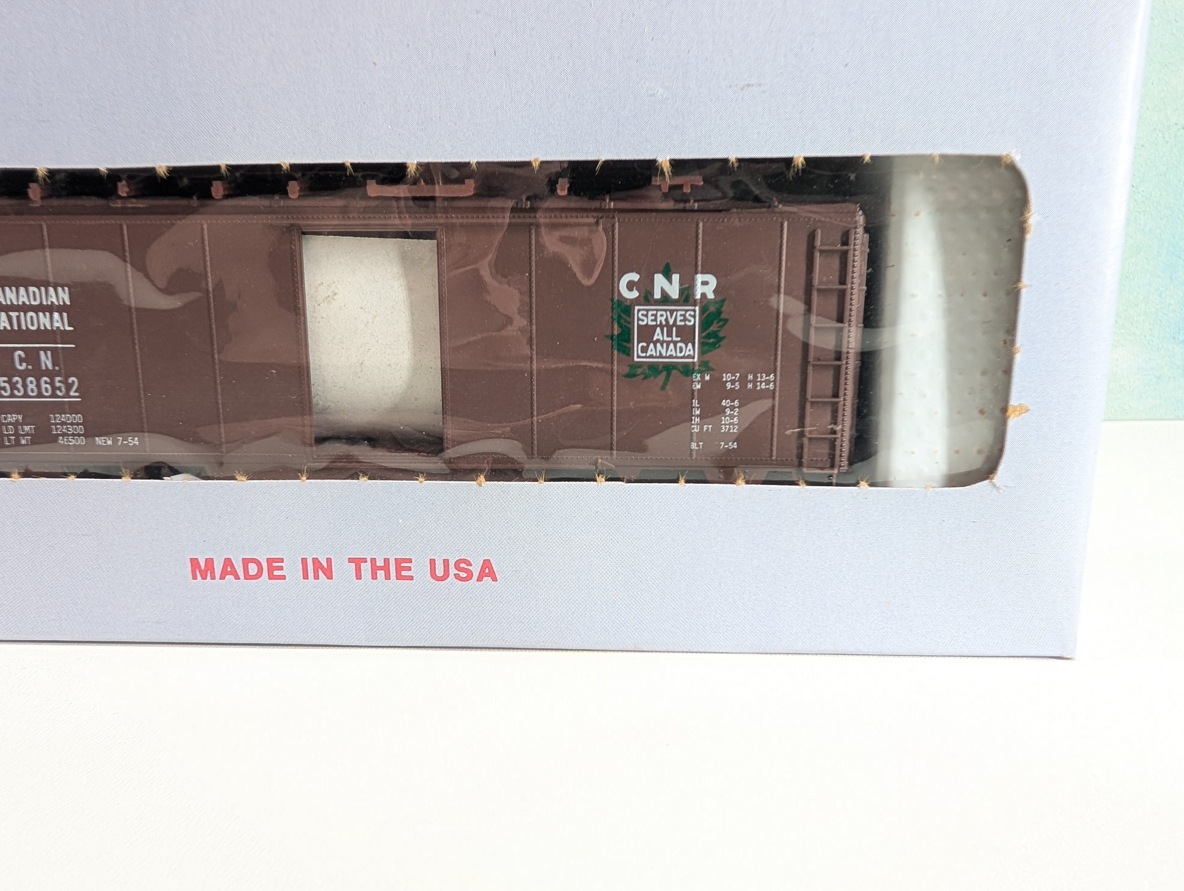 Front Range Products HO Scale 40' Box Car Canadian National CN #538652 KIT