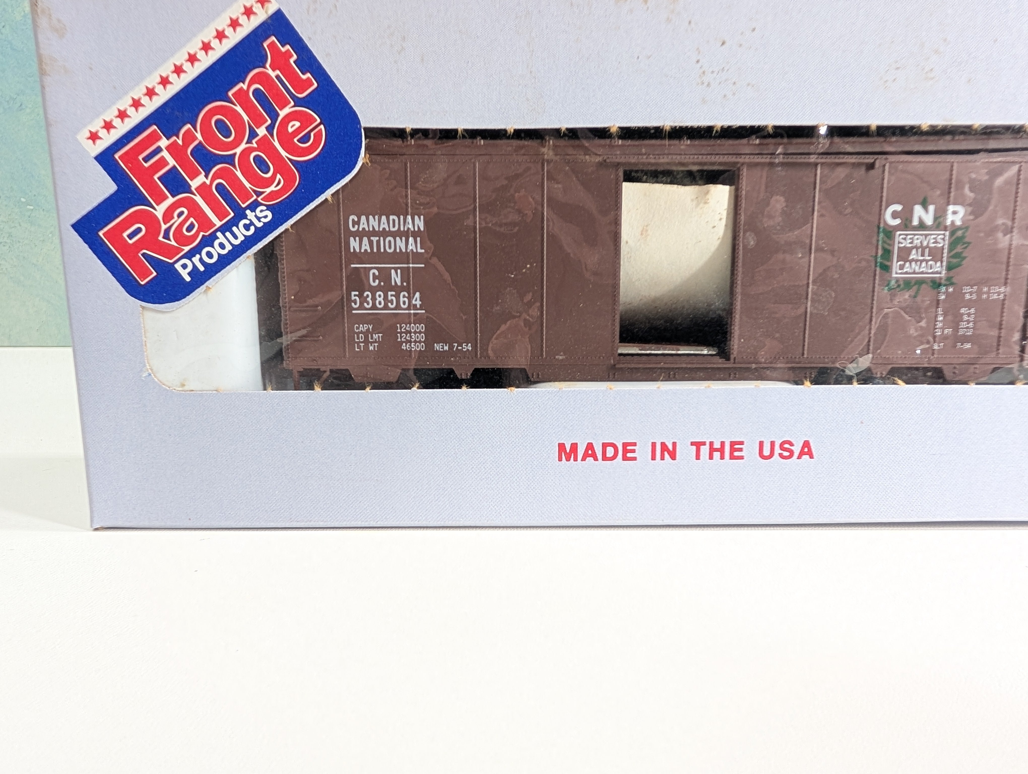 Front Range Products HO Scale 40' Box Car Canadian National CN #538564 KIT