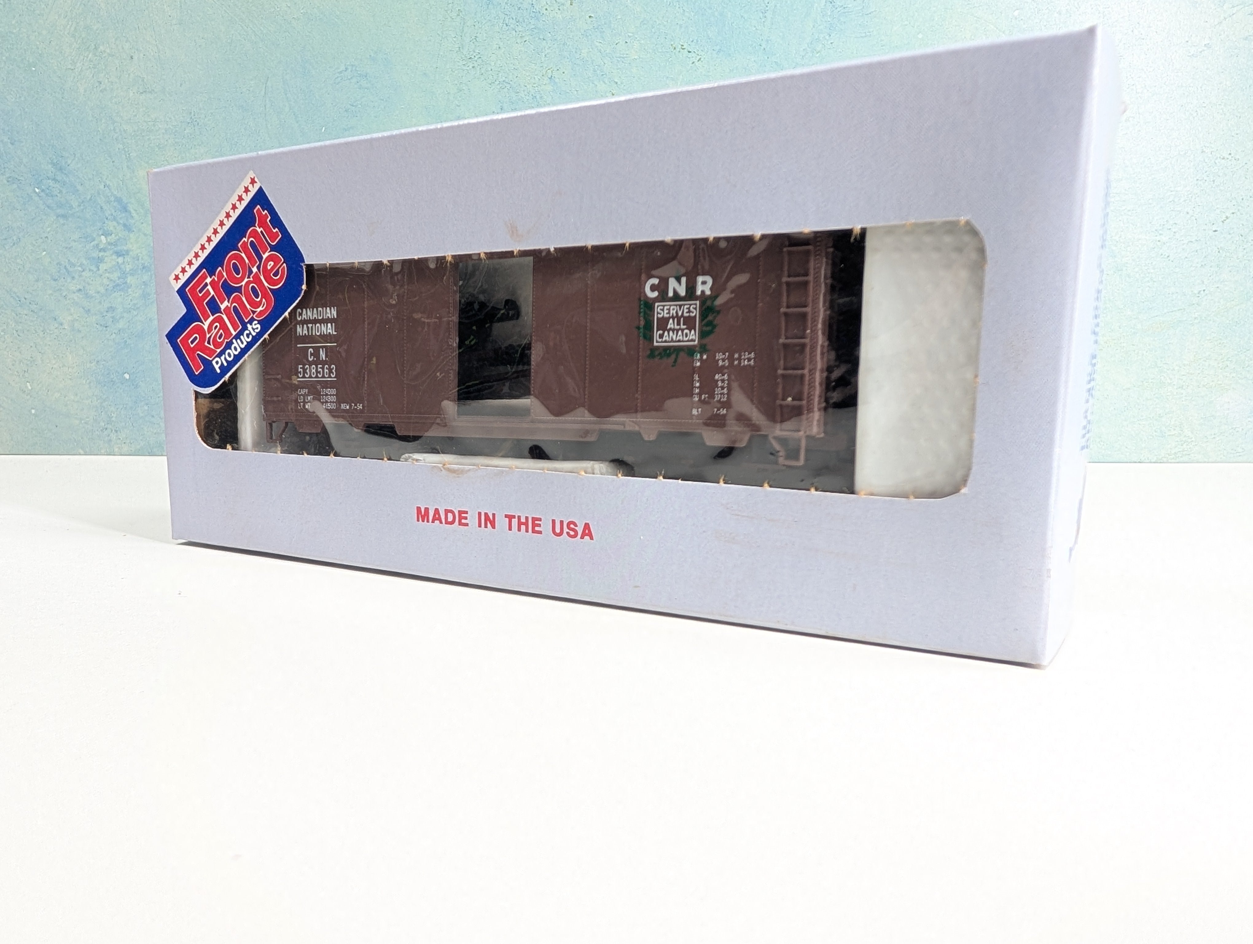 Front Range Products HO Scale 40' Box Car Canadian National CN #538563 KIT