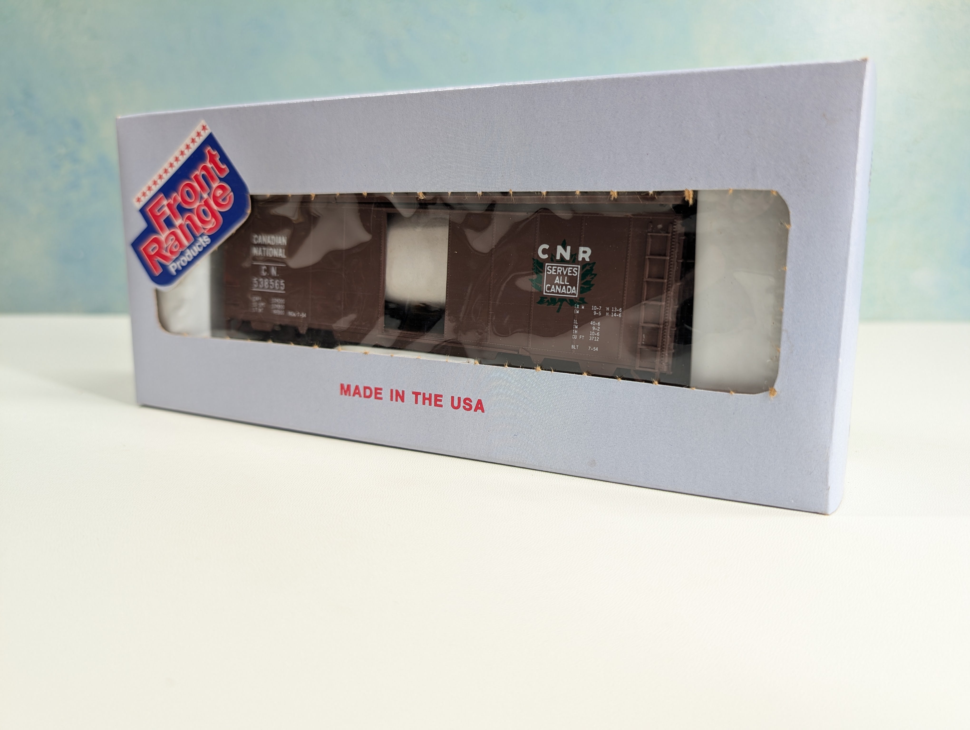 Front Range Products HO Scale 40' Box Car Canadian National CN #538565 KIT