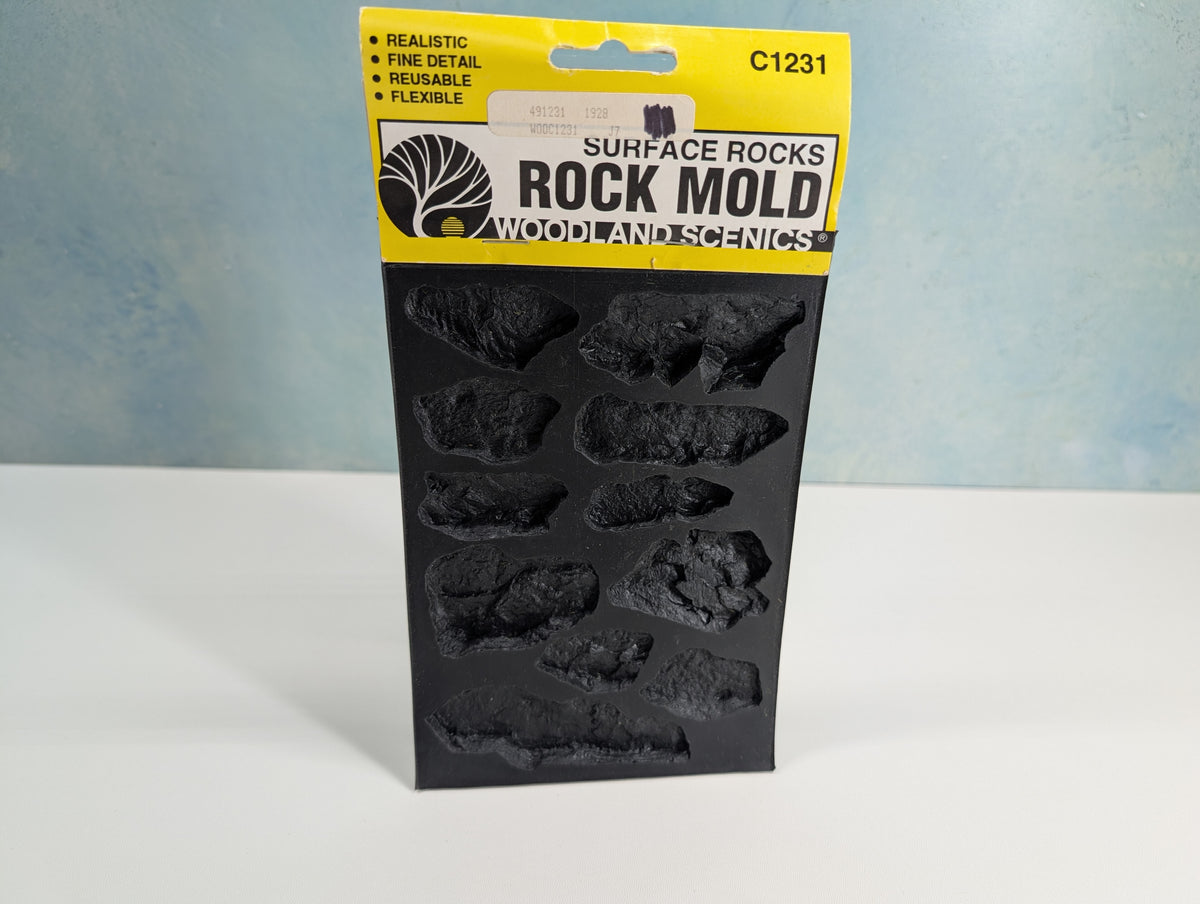 USED Woodland Scenics C1231 Multi Scale Surface Rocks Mold