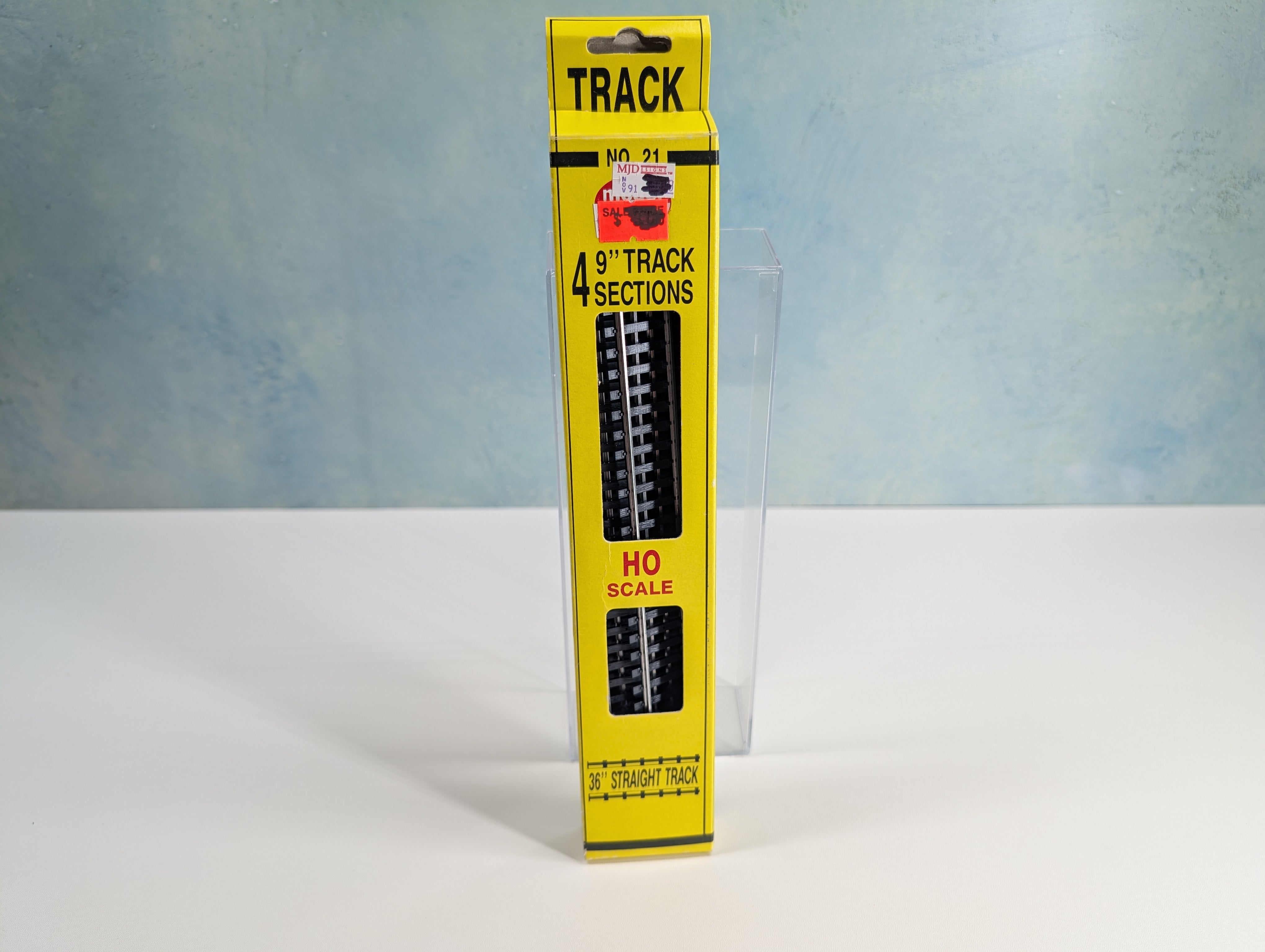 Model Power 21 HO Scale 9" Straight Code 100 Silver Track (4 pcs)