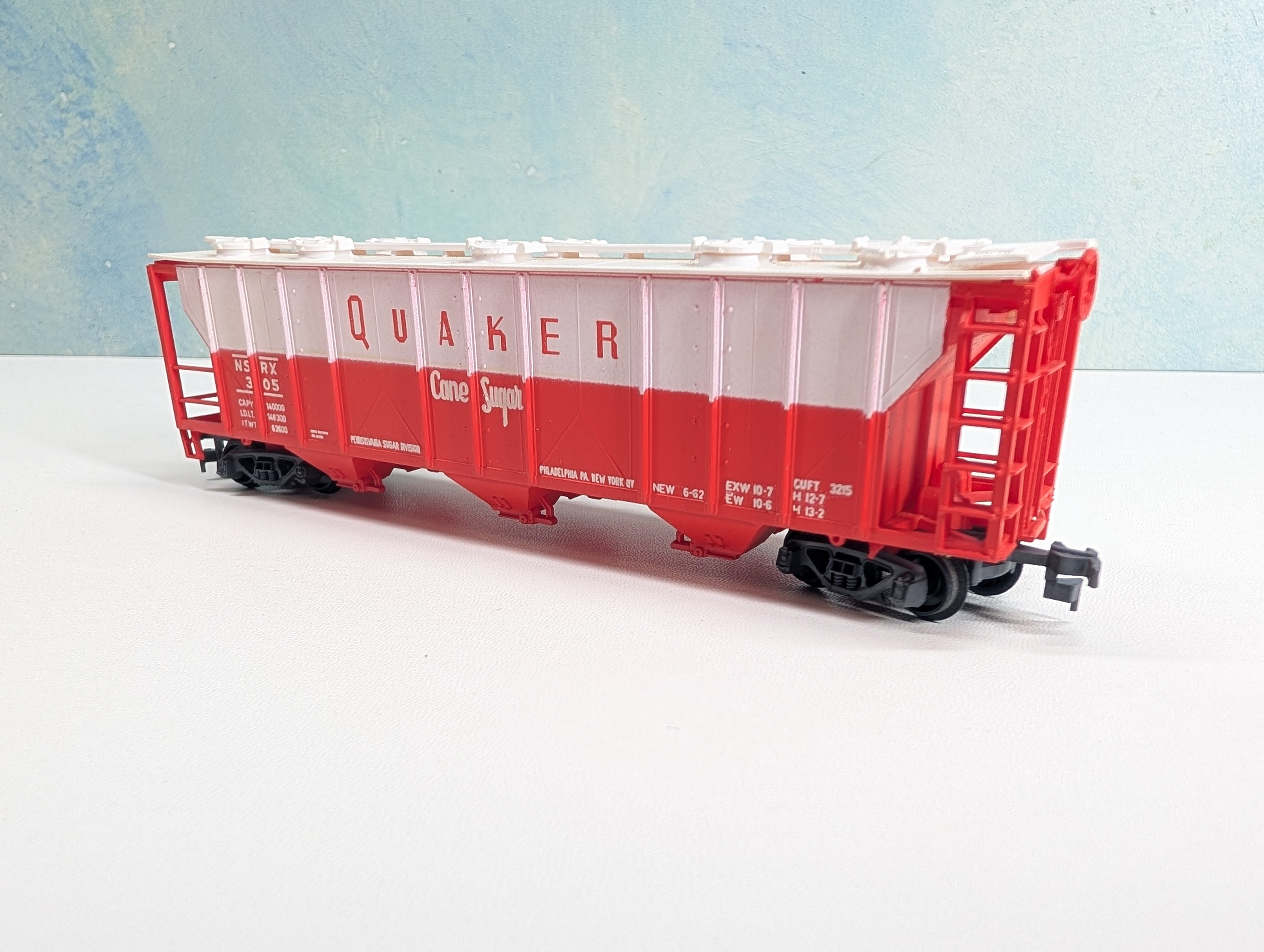USED HO Scale Covered Hopper Quaker Cane Sugar NSRX #305