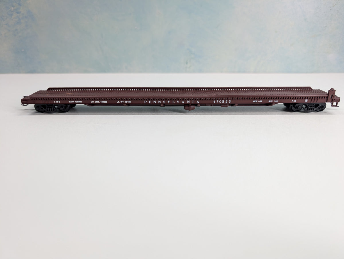 USED Walthers 932-3953 HO Scale 75' TOFC Flat Car Pennsylvania PRR #470523