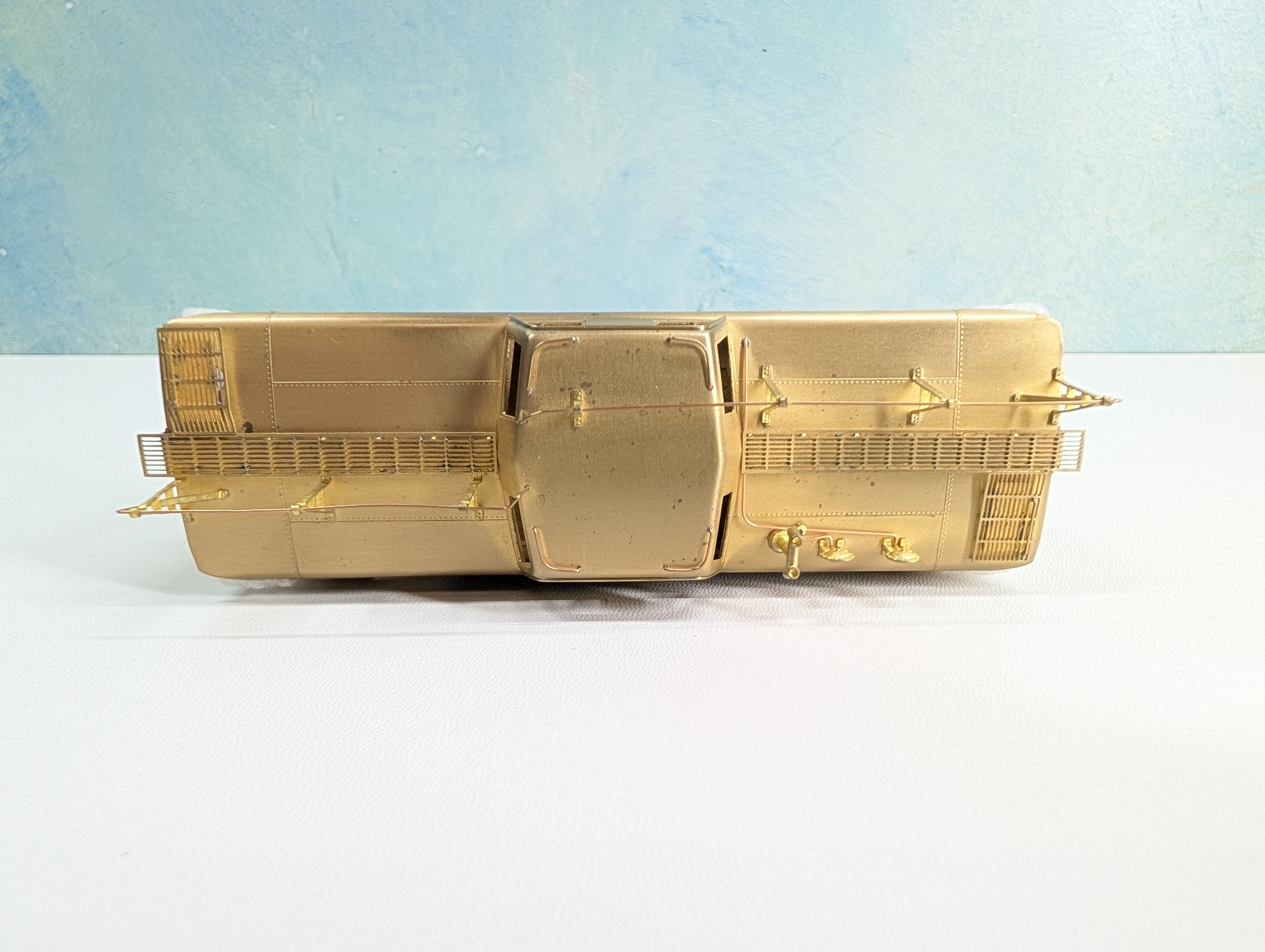 USED Alpha Models HO Scale PRR N-8 Brass Caboose w/ Antenna, Trainphone