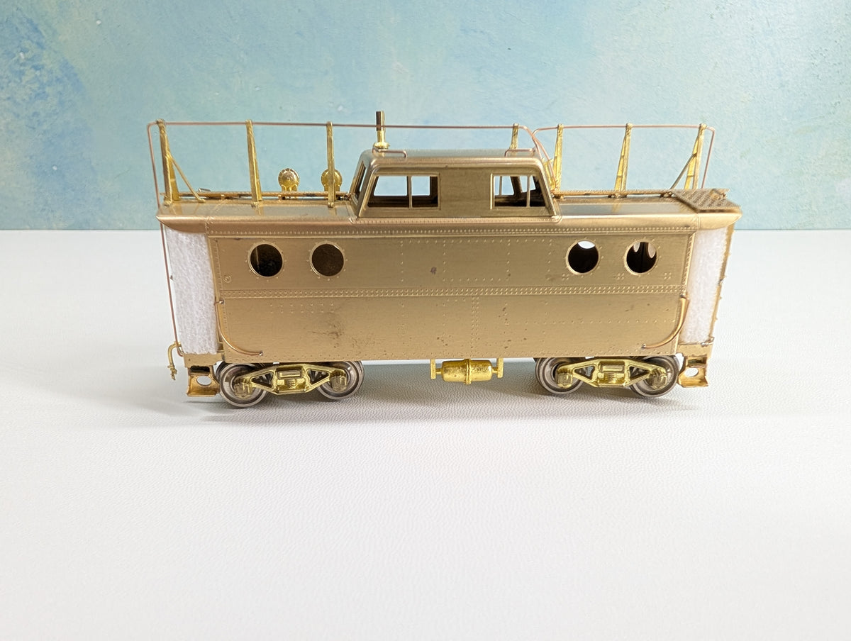 USED Alpha Models HO Scale PRR N-5C Brass Caboose w/ Antenna, Trainphone