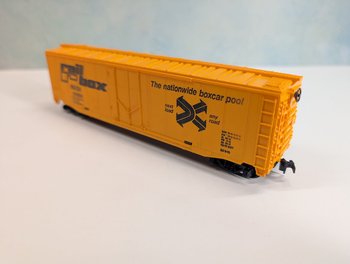 USED Tyco HO Scale 50' Box Car Railbox RBOX #10000