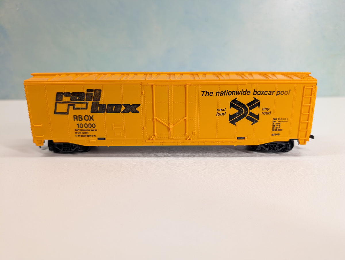 USED Tyco HO Scale 50' Box Car Railbox RBOX #10000