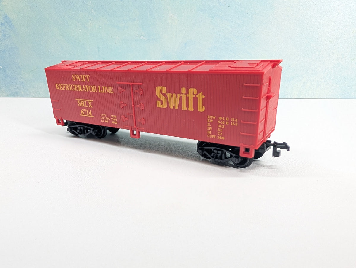 USED Life-Like HO Scale Wood Reefer Swift Refrigerator Line SRLX #6714