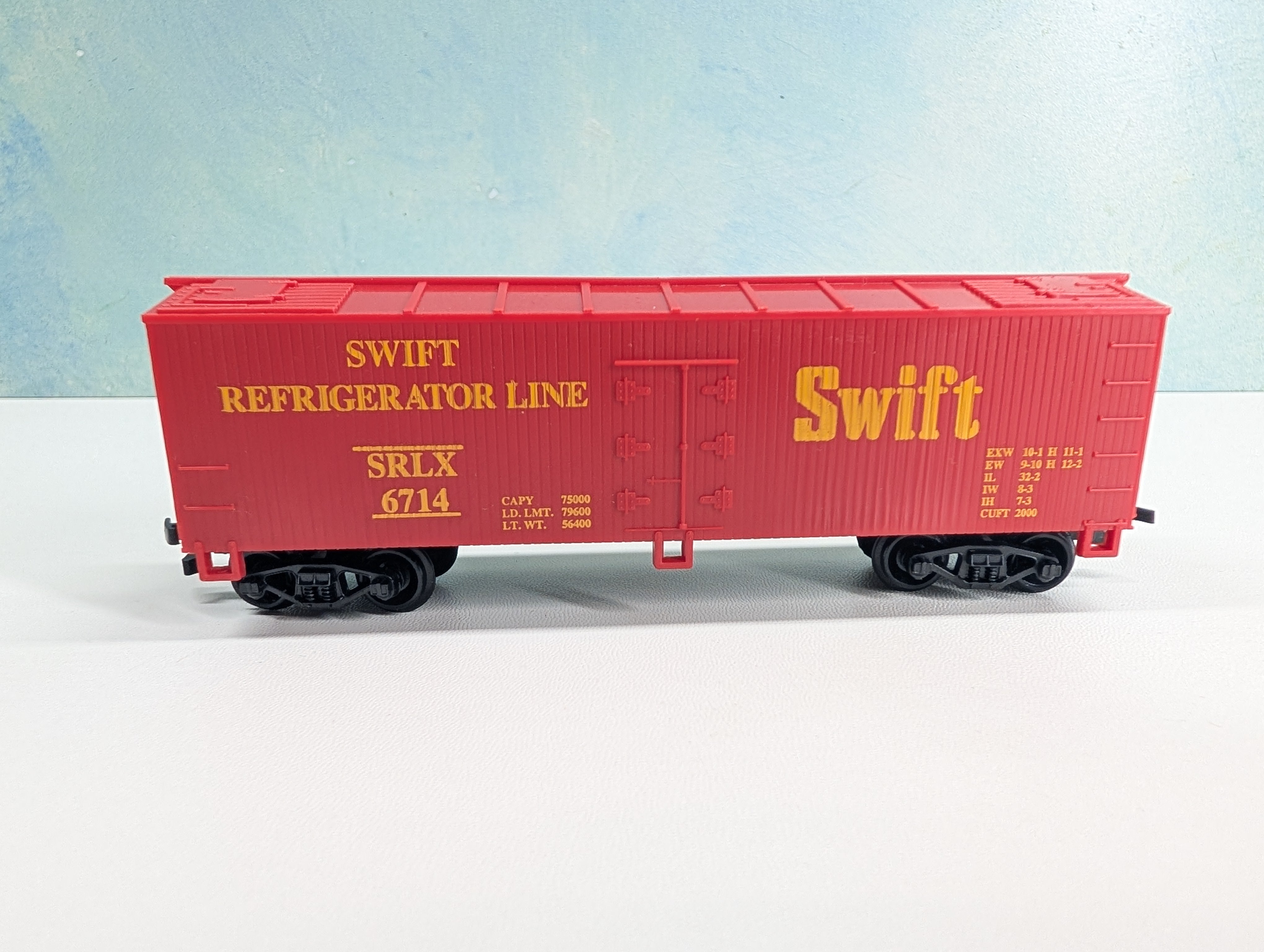 USED Life-Like HO Scale Wood Reefer Swift Refrigerator Line SRLX #6714