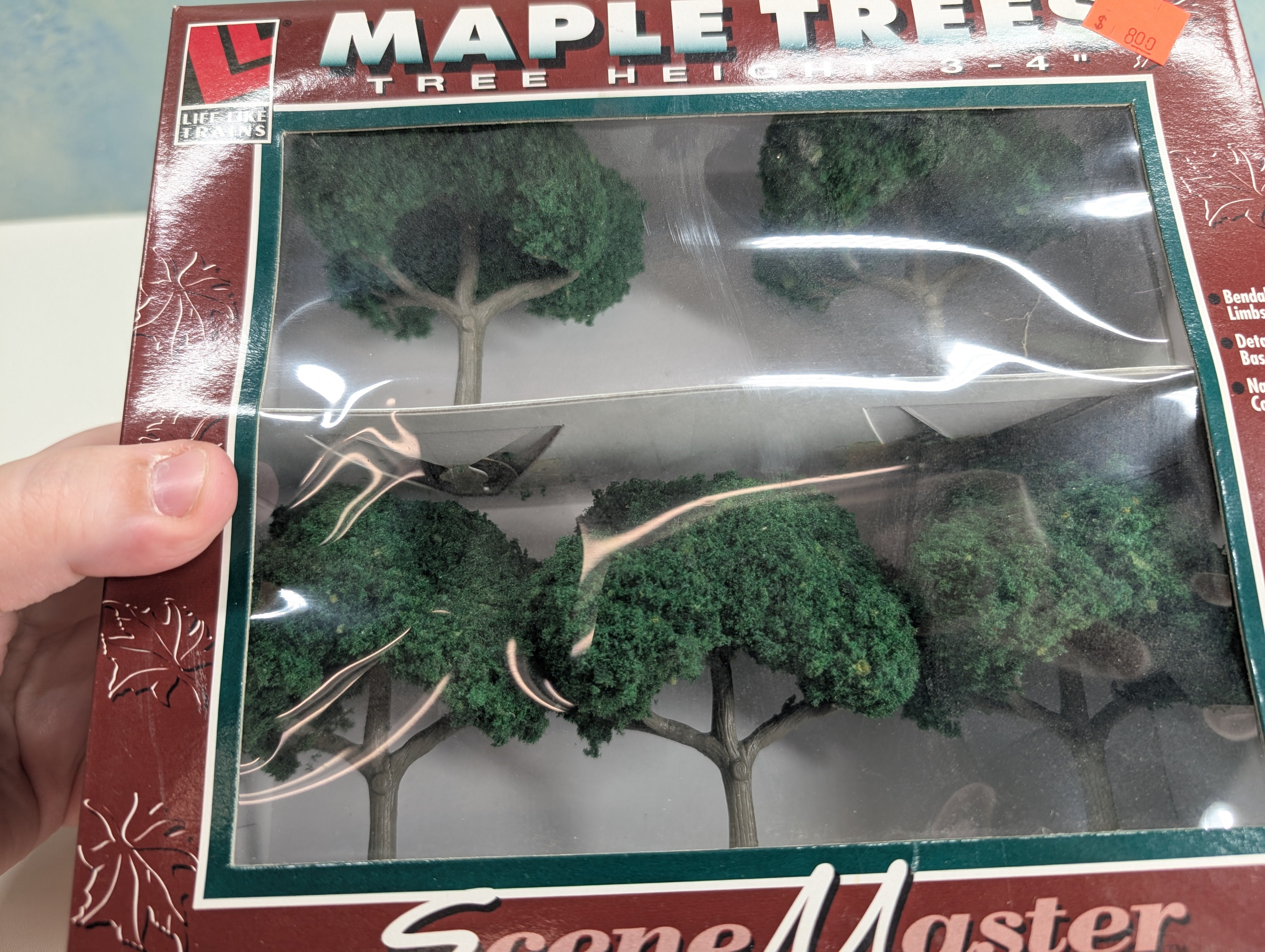 Life-Like 1913 Multi Scale Maple Trees (3-4") (5 pcs)