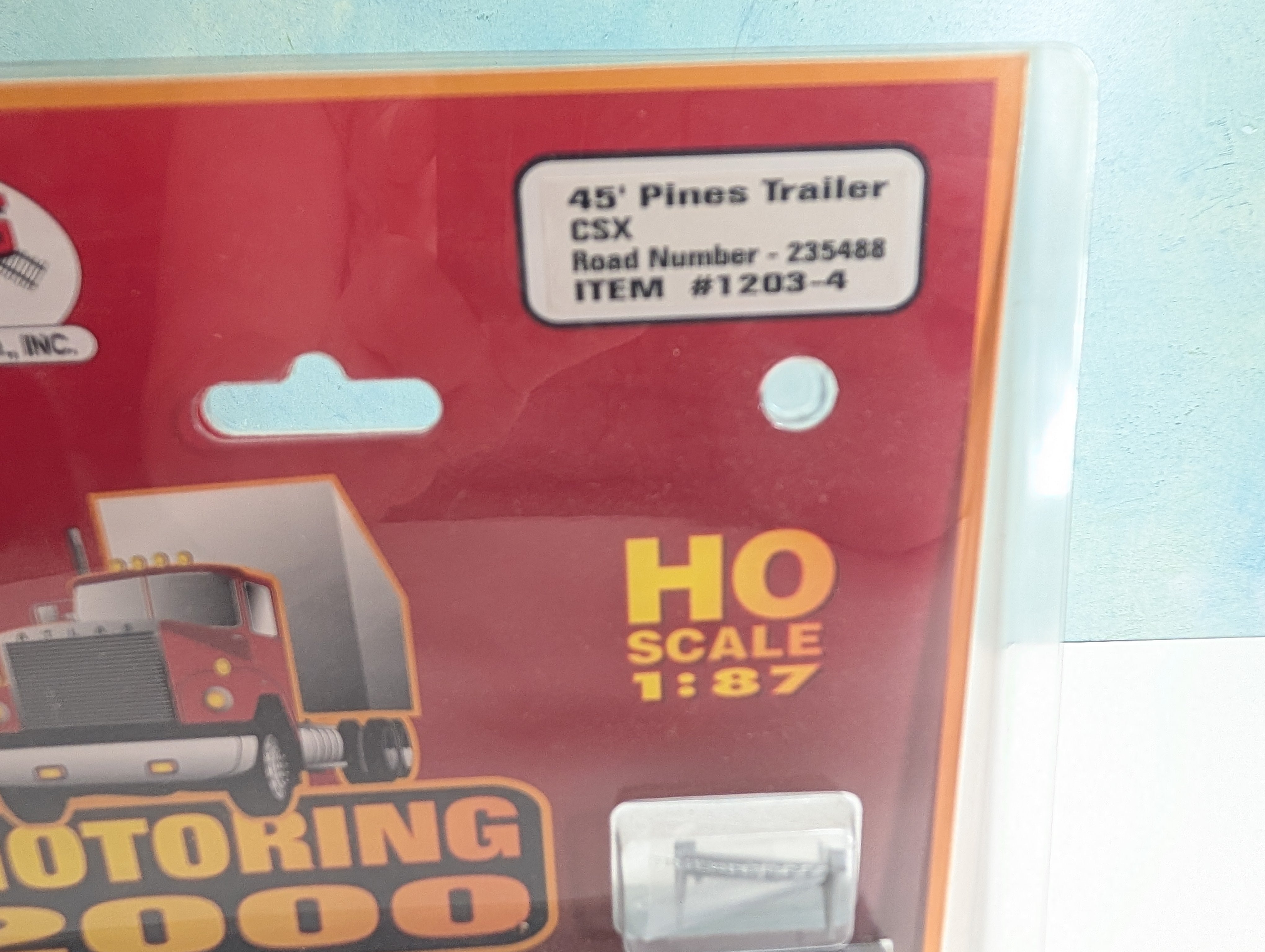 Atlas #1203-4 HO Scale 45' Pines Trailer CSXZ #235488
