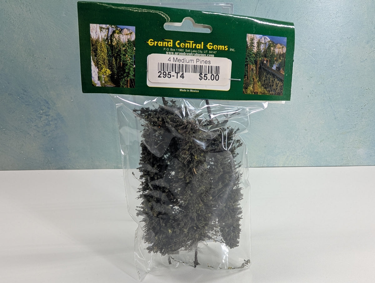 Grand Central Gems 295-T4 MULTI Scale 4 Medium Pine Trees