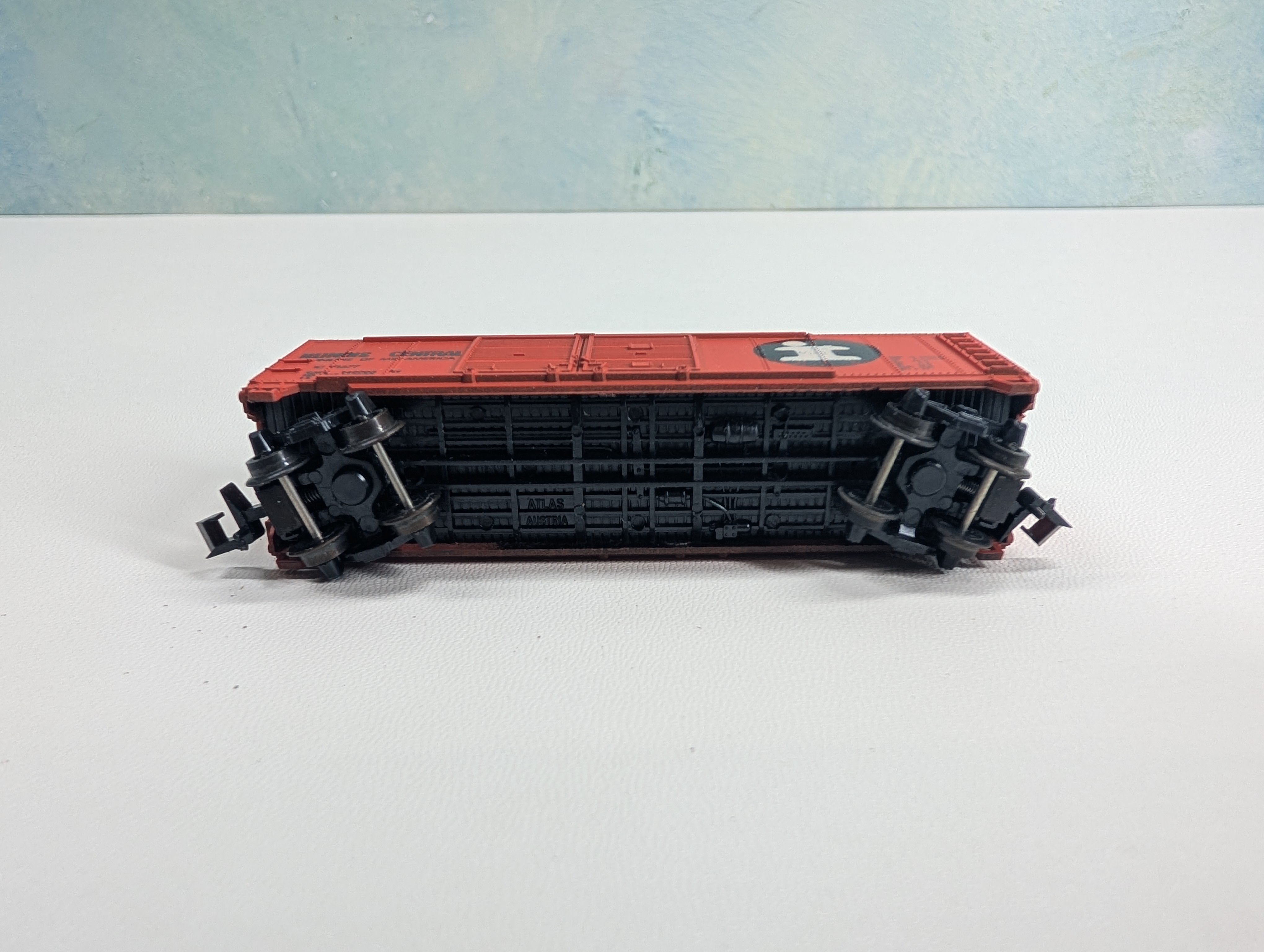 USED Atlas 2287 N Scale 40' DD Box Car Illinois Central IC #11677