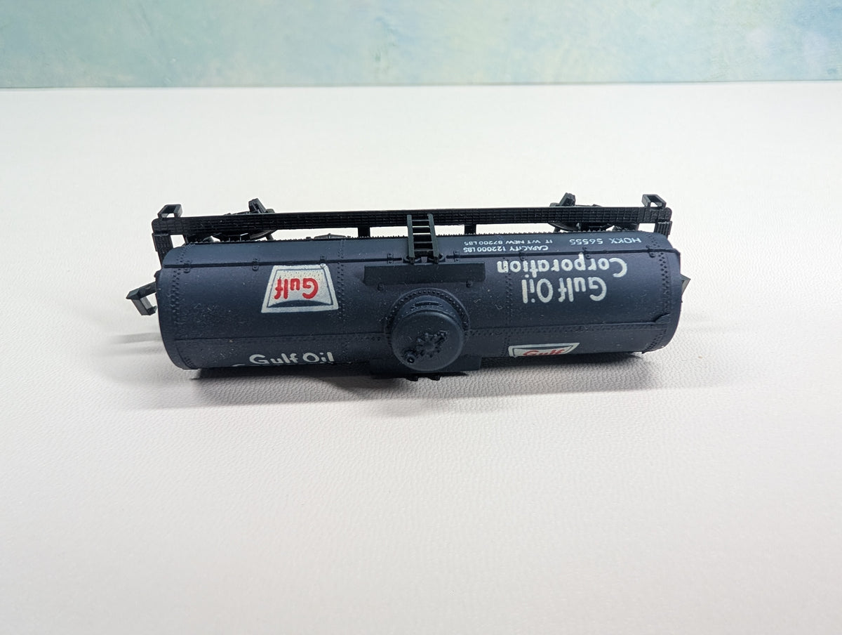 USED Atlas 2261 N Scale Tank Car Gulf HOKX #56555