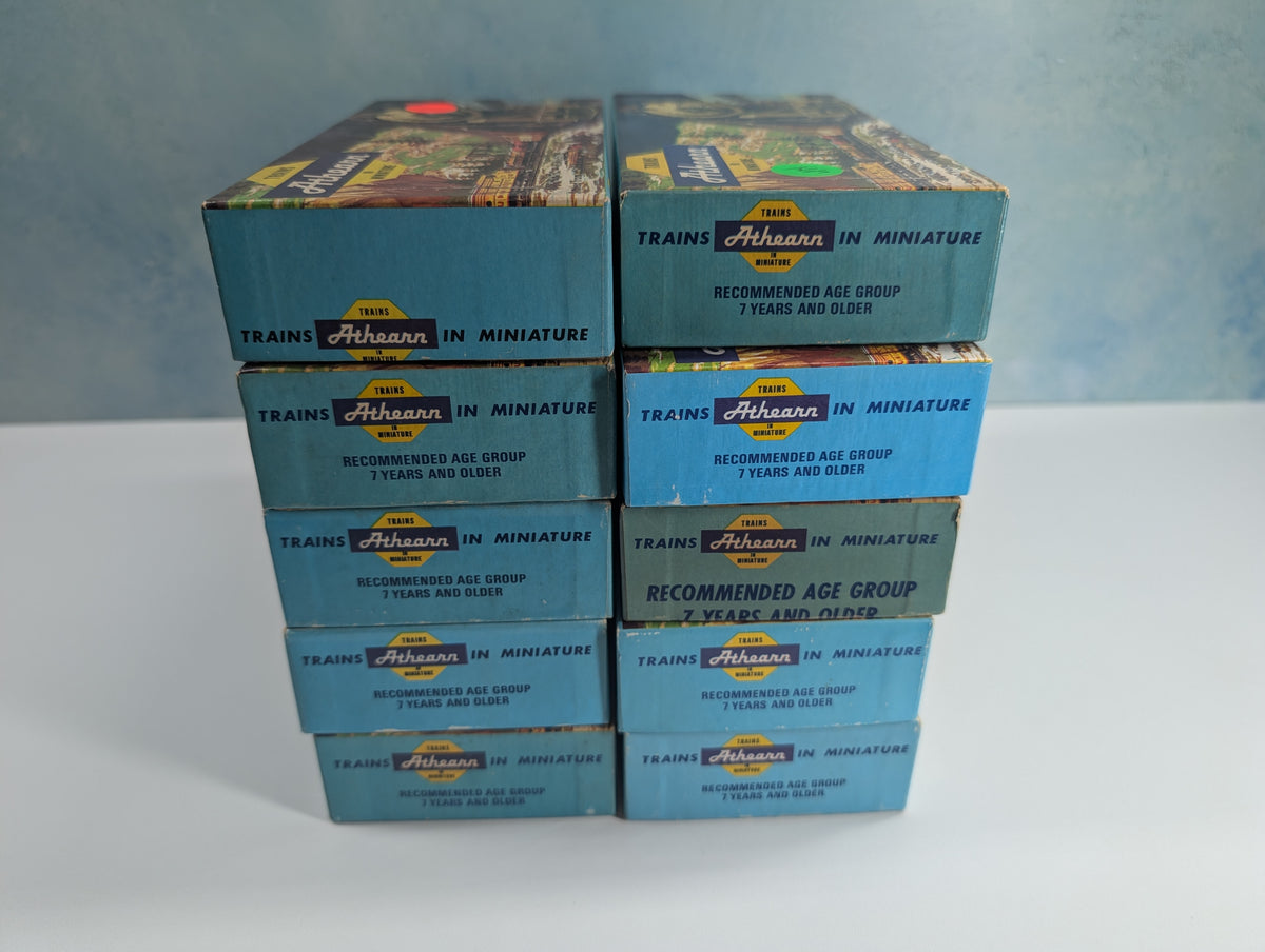 USED Athearn HO Scale Lot of Empty Train Boxes for Storage (10 pcs)