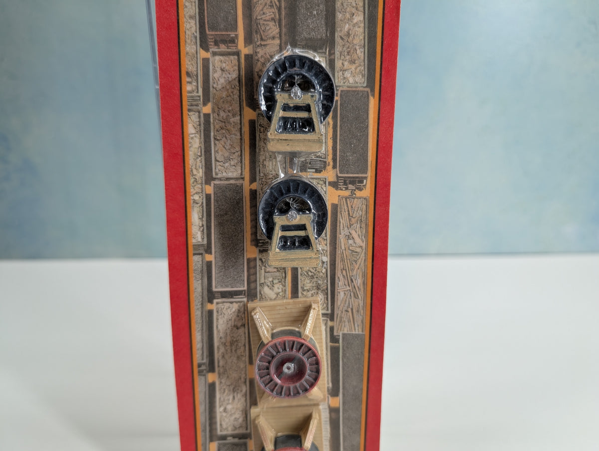Chooch Enterprises Inc 7269 HO Scale Steel Ribbed Cable Reels (Medium)