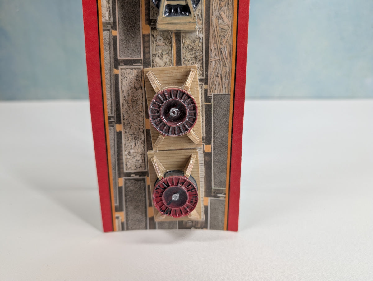 Chooch Enterprises Inc 7269 HO Scale Steel Ribbed Cable Reels (Medium)