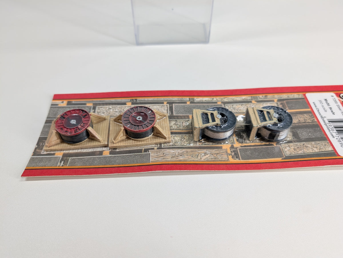 Chooch Enterprises Inc 7269 HO Scale Steel Ribbed Cable Reels (Medium)