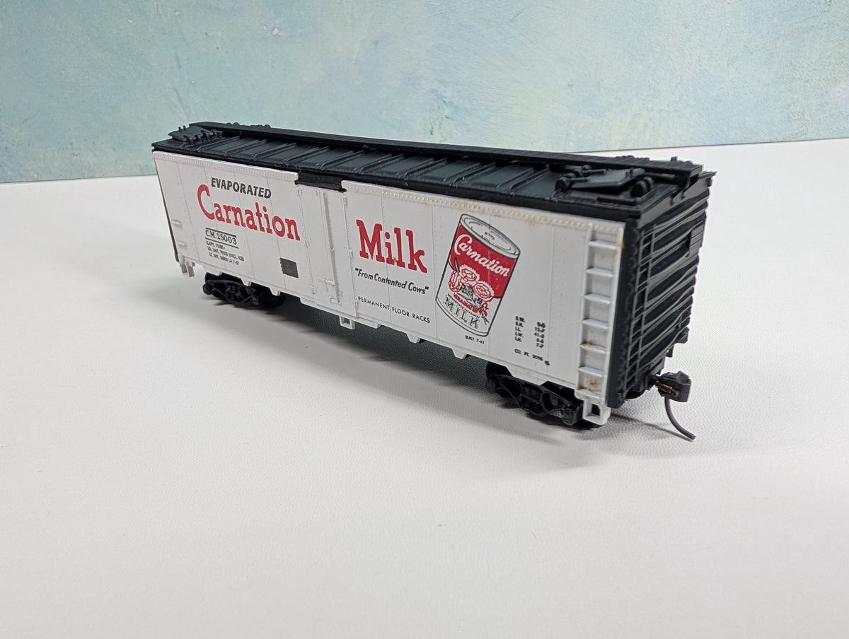 USED Athearn HO Scale 40' Reefer Box Car Carnation Milk CM #25003