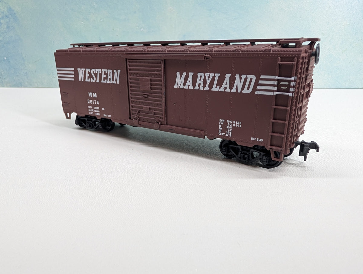 USED Athearn HO Scale 40' Box Car Western Maryland WM #26174 Bev-Bel Collector's Corner