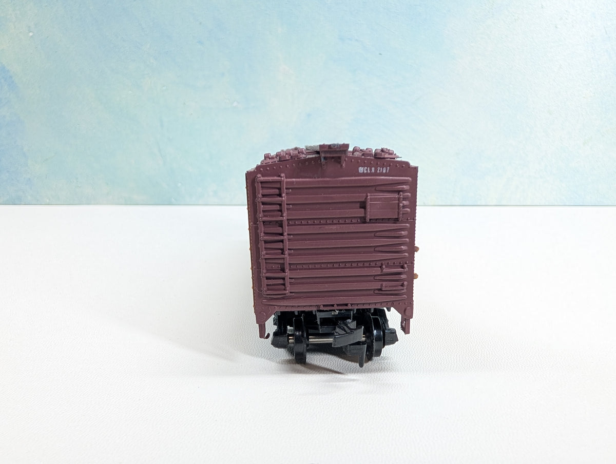 USED TRAIN MINIATURE HO Scale 40' Steel Reefer Box Car Mid-States Packers WCLX #2107