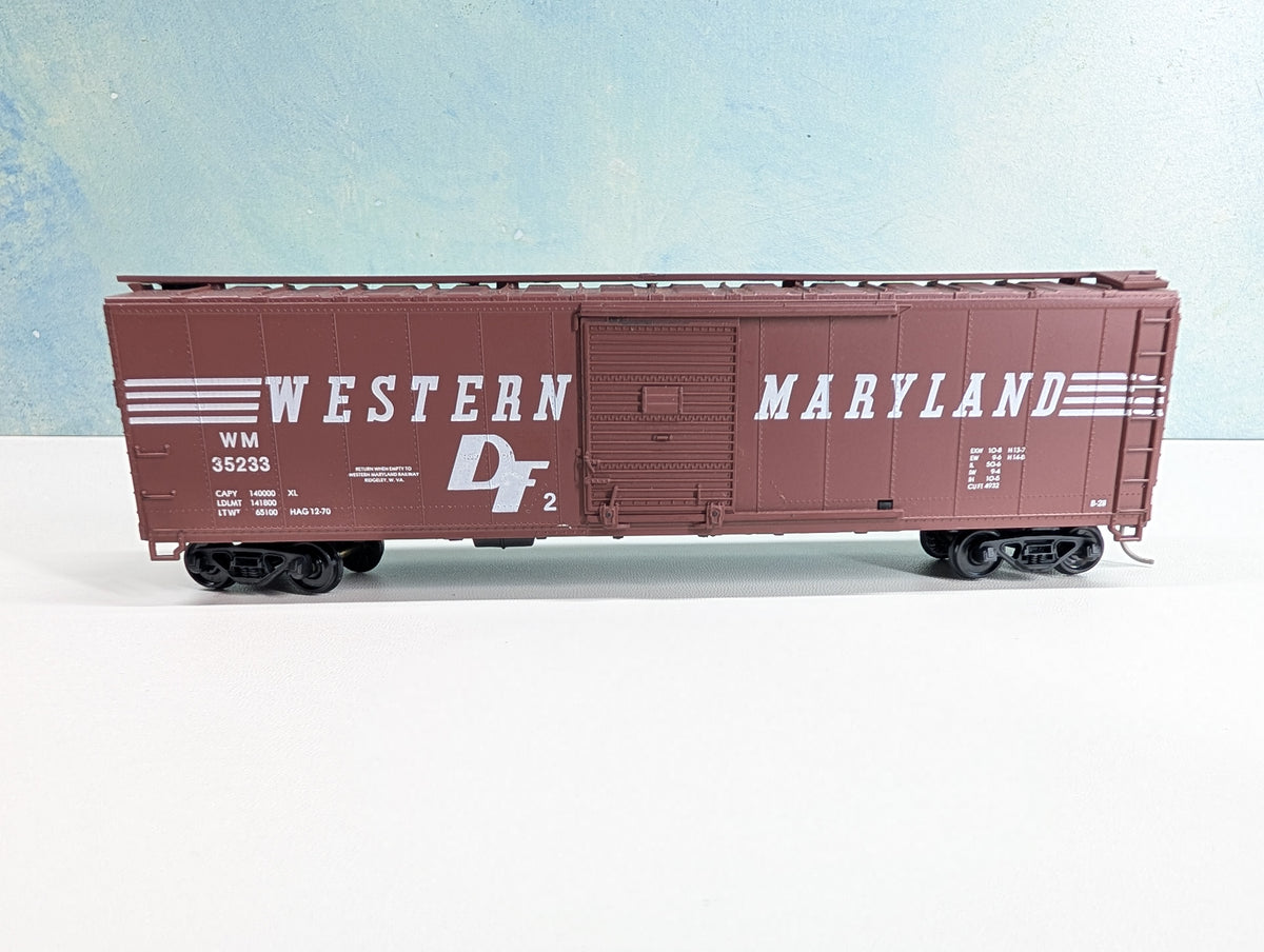 USED Athearn HO Scale 50' SD Box Car Western Maryland WM #35233 RailRunner Customer
