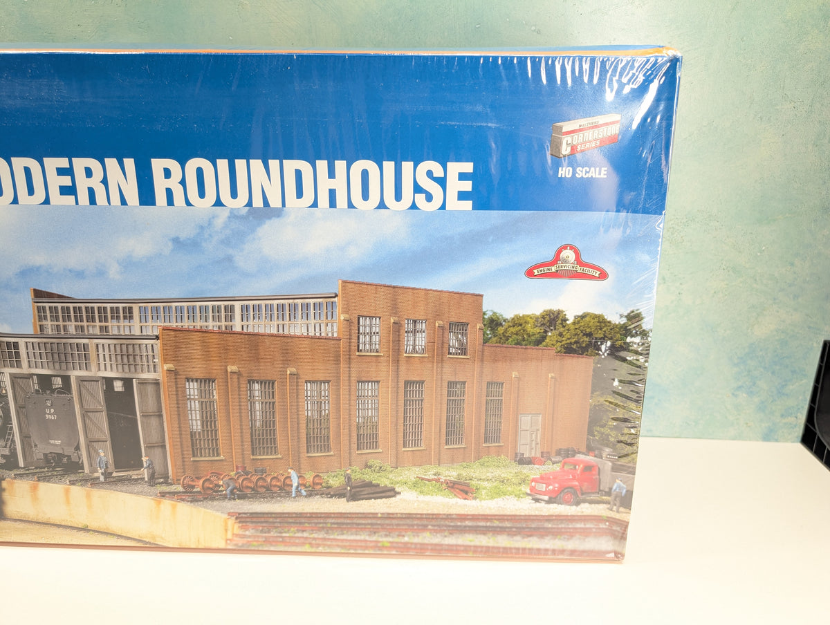Walthers Cornerstone 933-2900 HO Scale 3-Stall Modern Roundhouse Sealed KIT
