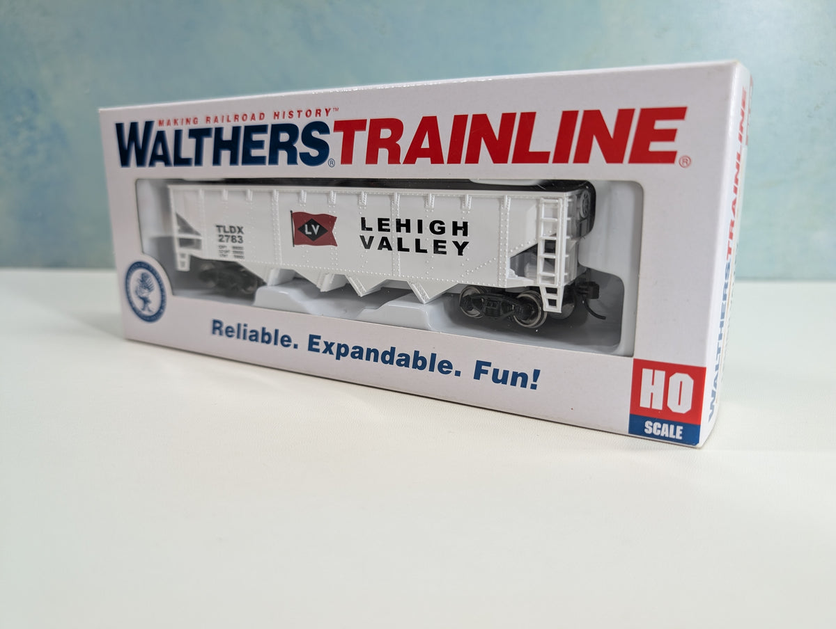 Walthers Trainline 931-1427 HO Scale Quad Hopper Lehigh Valley LV #2783 Metal Wheels