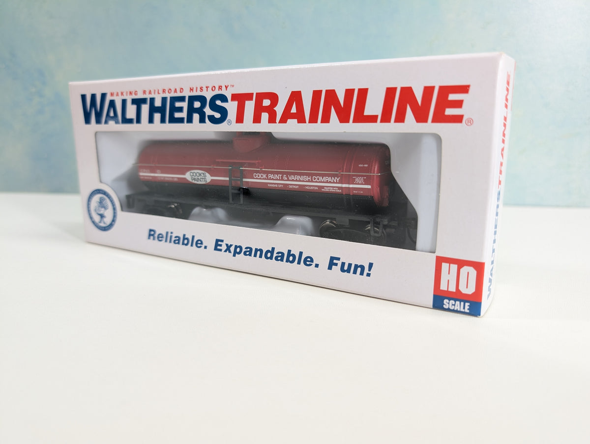 Walthers Trainline 931-1442 HO Scale Single Dome Tank Car Cook Paint & Varnish Co CPVX #101 Metal Wheels