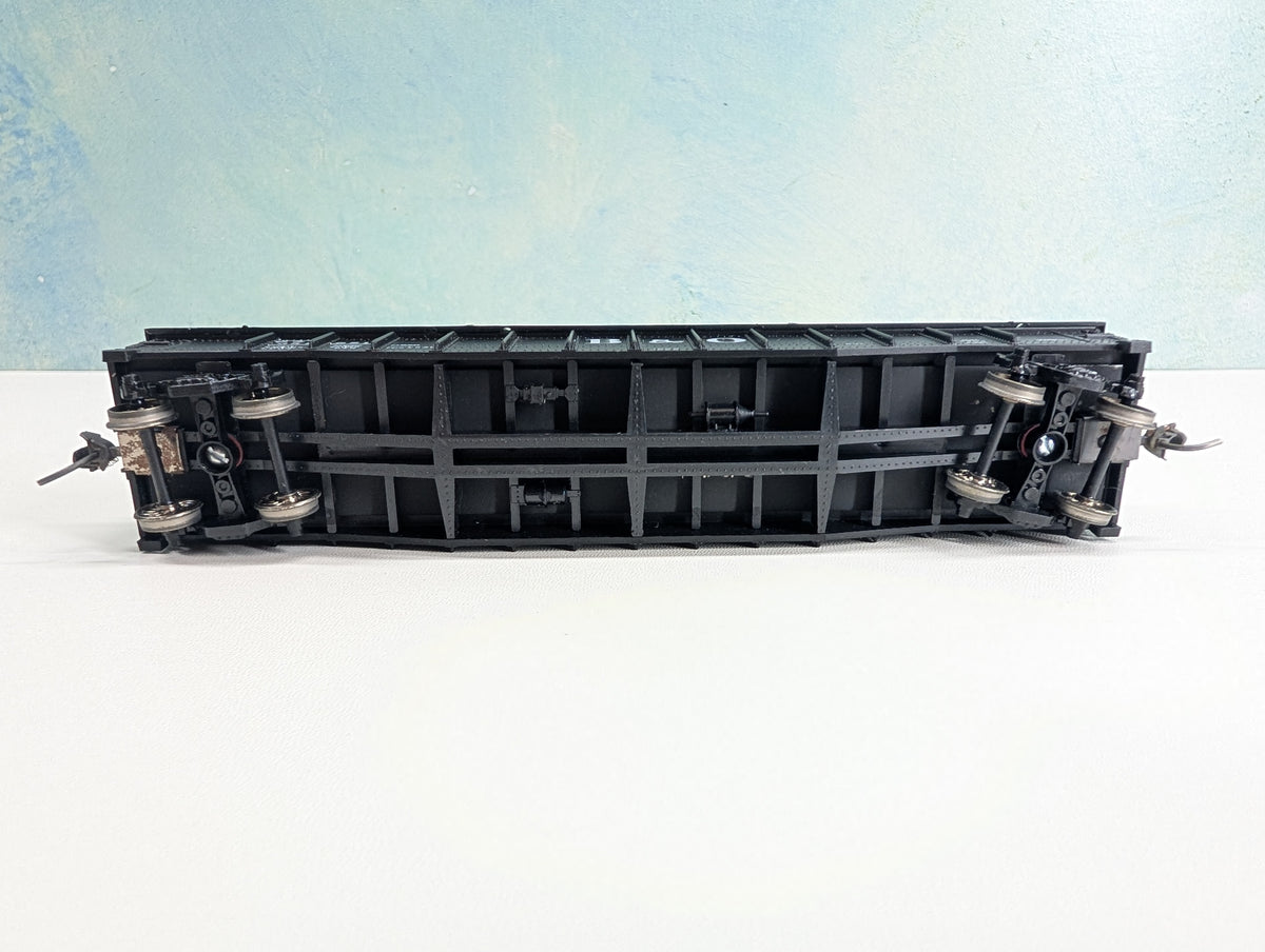 Athearn HO Scale 50' Covered Gondola Baltimore and Ohio B&O #351521 Metal Wheels, RailRunner Custom