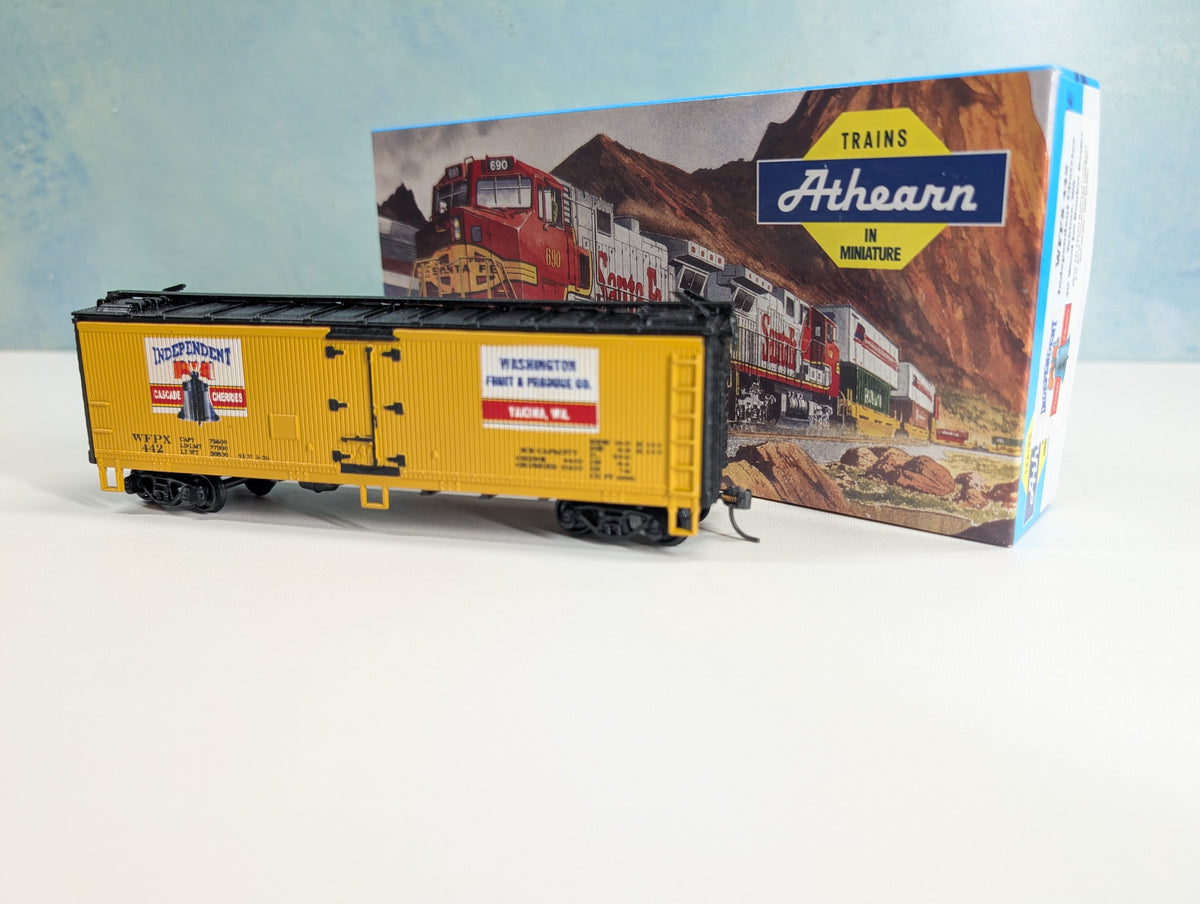 Athearn HO Scale 40' Steel Ice Bunker Reefer "Show Me Model Railroad Co" Independent Cascade Cherries WFPX #442 Washington Fruit & Produce