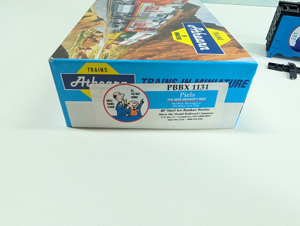 Athearn HO Scale 40' Steel Ice Bunker Reefer "Show Me Model Railroad Co" Piels, The Beer Drinker's Beer PBBX #1131 KIT