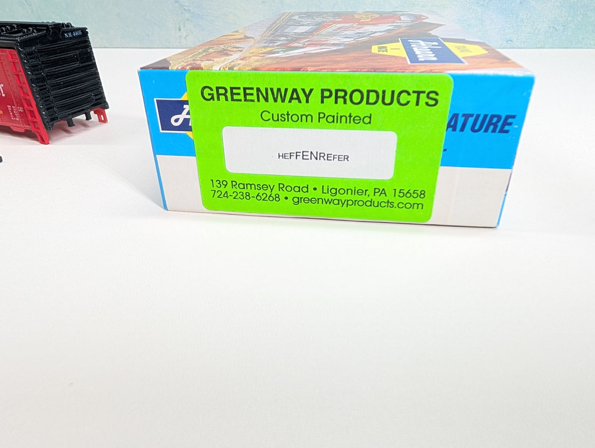Athearn HO Scale 40' Steel Beer Reefer Haffenreefer Lager Beer NH #4405 Greenway Products Custom KIT