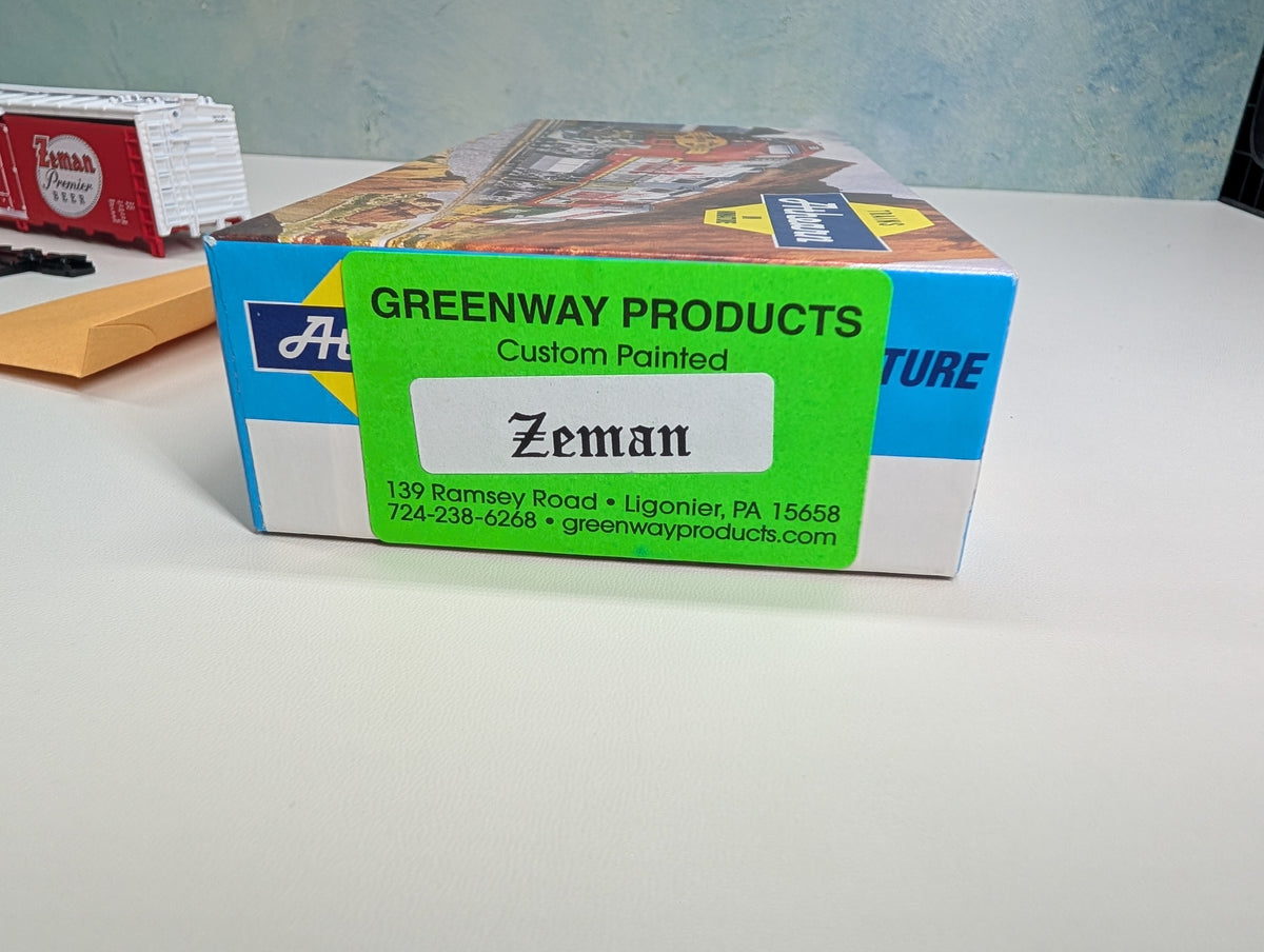 Athearn HO Scale 40' Steel Beer Reefer Zeman Premier Beer MILW #5973 Greenway Products Custom KIT