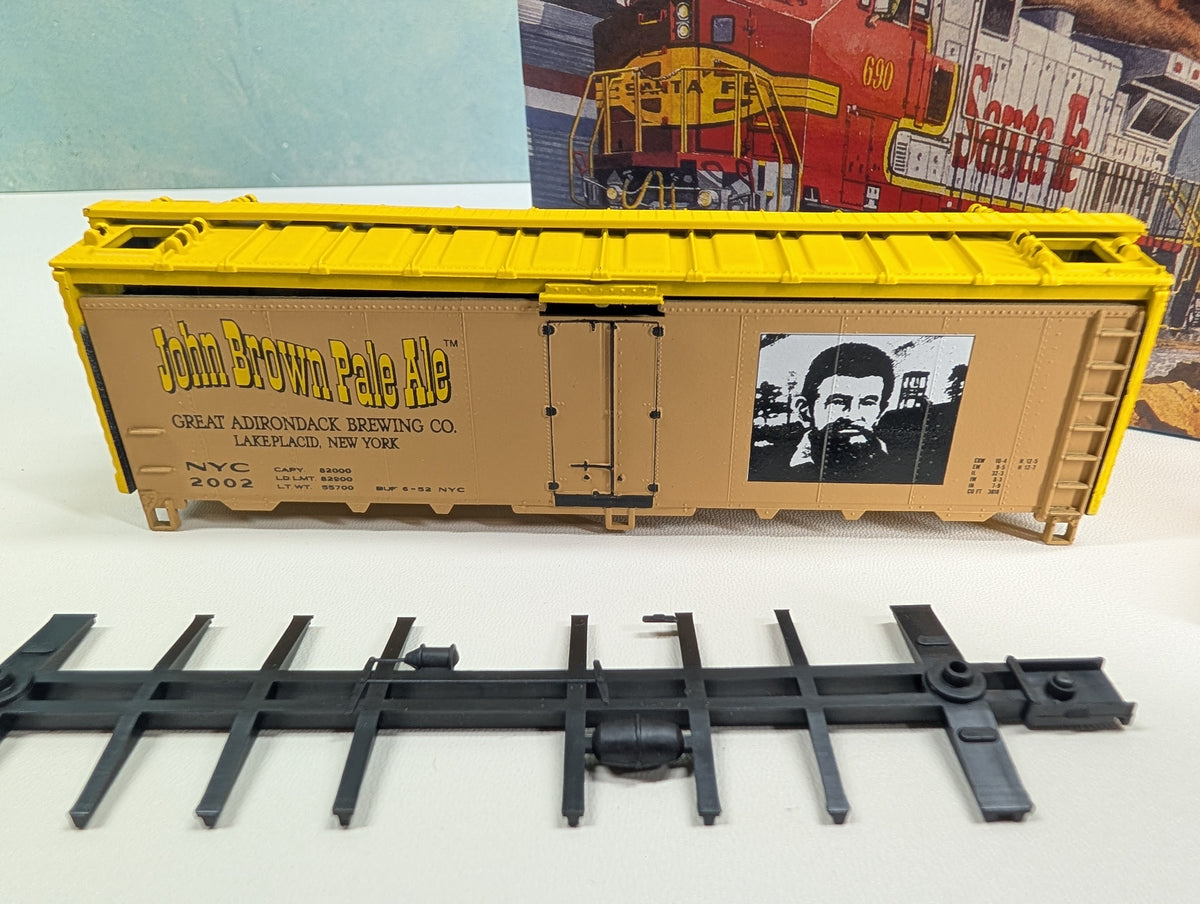 Athearn HO Scale 40' Steel Beer Reefer John Brown Pale Ale NYC #2002 Greenway Products Custom KIT