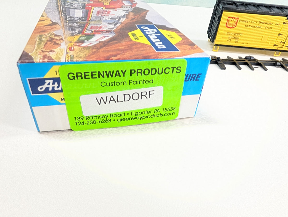 Athearn HO Scale 40' Steel Beer Reefer Waldorf Lager Bohemian Beer CCC&StL #34825 Greenway Products Custom KIT