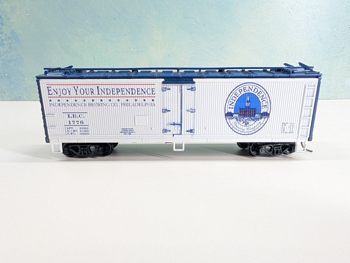 Athearn HO Scale 40' Steel Beer Reefer Independence Brewing Co, Philadelphia IBC #1776 Greenway Products Custom