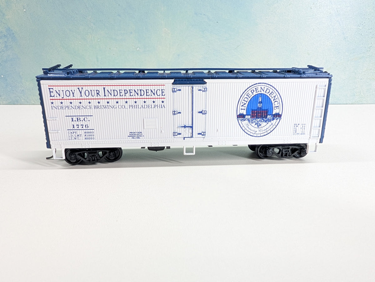 Athearn HO Scale 40' Steel Beer Reefer Independence Brewing Co, Philadelphia IBC #1776 Greenway Products Custom