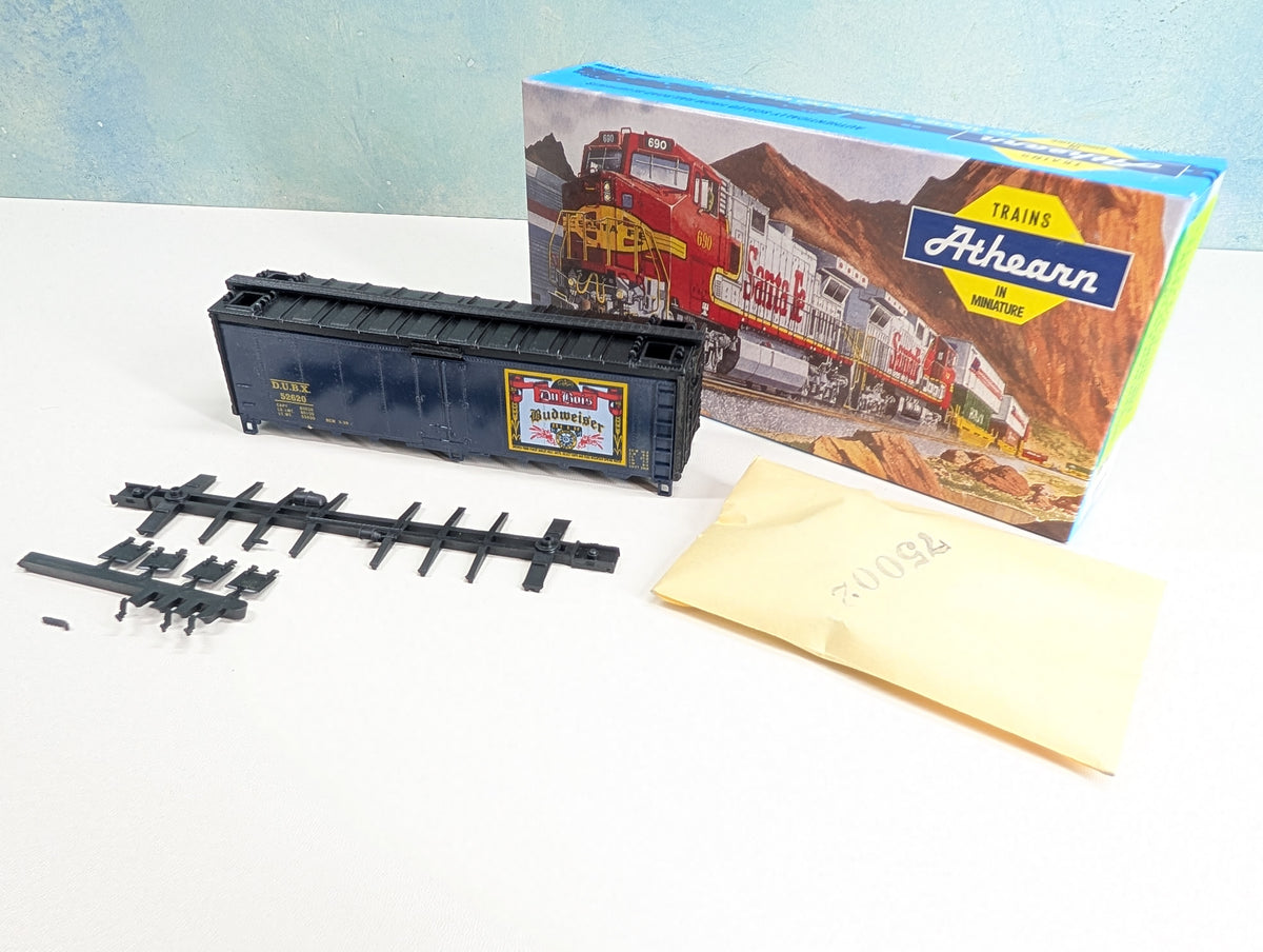 Athearn HO Scale 40' Steel Beer Reefer DuBois Budweiser Beer DUBX #52620 Greenway Products Custom KIT