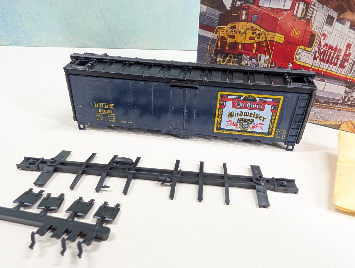 Athearn HO Scale 40' Steel Beer Reefer DuBois Budweiser Beer DUBX #52620 Greenway Products Custom KIT