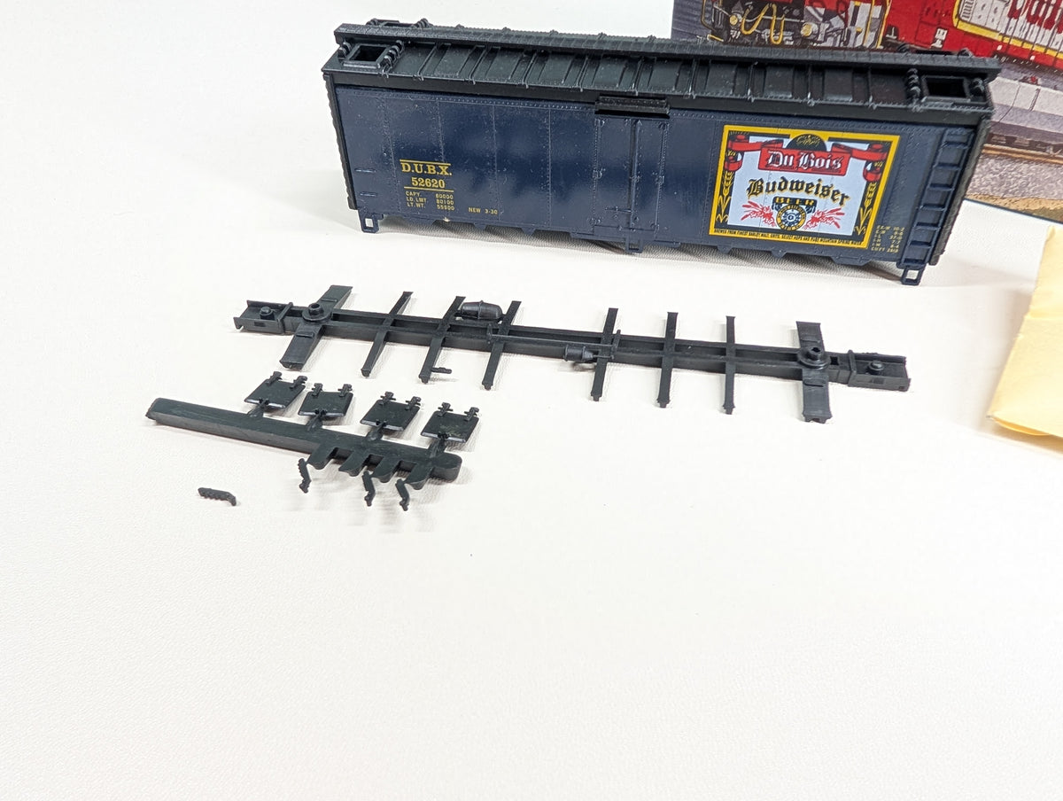 Athearn HO Scale 40' Steel Beer Reefer DuBois Budweiser Beer DUBX #52620 Greenway Products Custom KIT