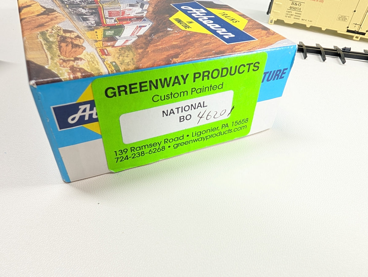 Athearn HO Scale 40' Steel Beer Reefer National Bohemian Beer B&O #46201 Greenway Products Custom KIT