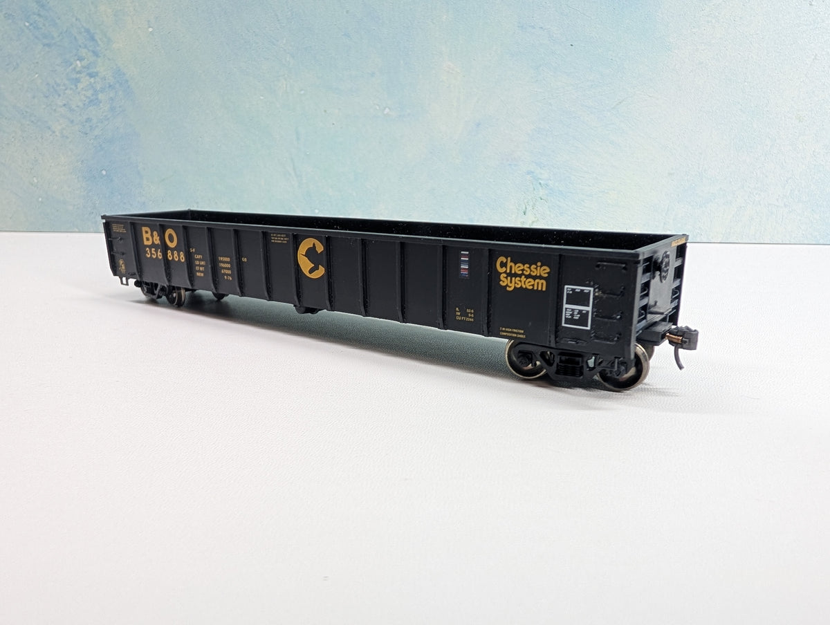 USED Roundhouse HO Scale 53' Gondola Chessie System B&O #356888 Metal Wheels