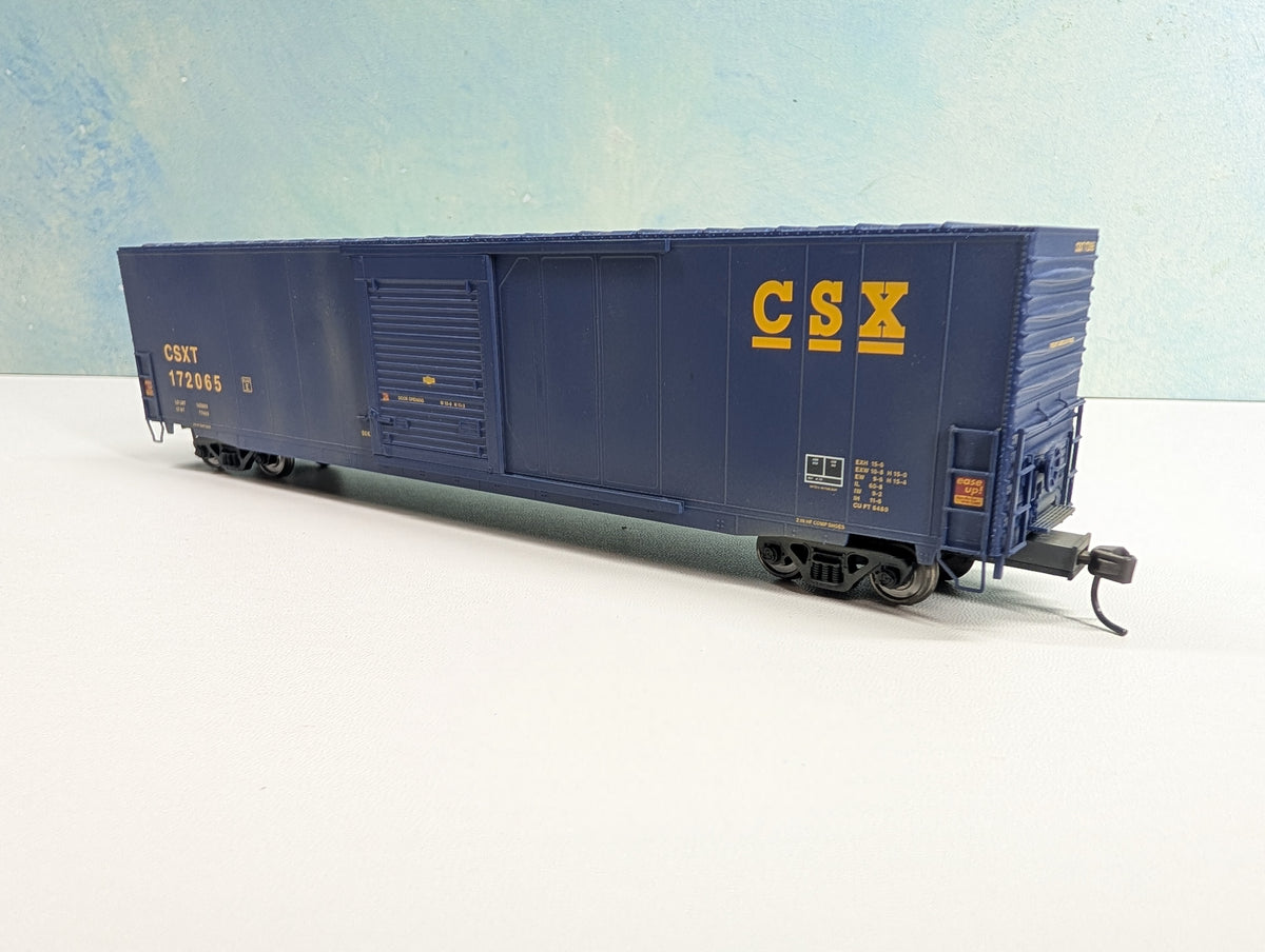 USED Atlas HO Scale 60' Box Car CSX CSXT #172065 Metal Wheels, Weathered