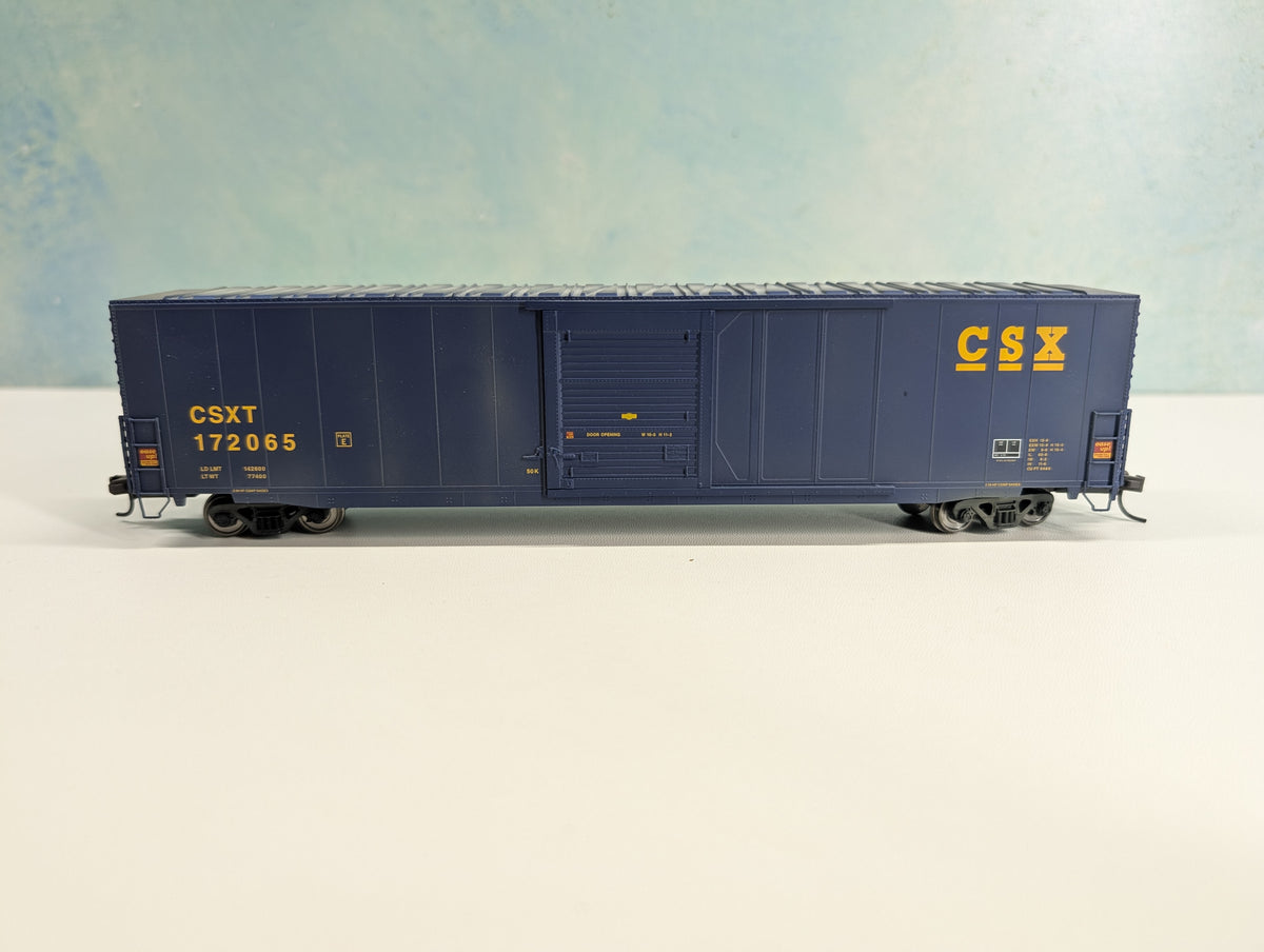 USED Atlas HO Scale 60' Box Car CSX CSXT #172065 Metal Wheels, Weathered